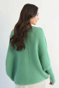 Fashion Styled Sweater manga vampiro Verde