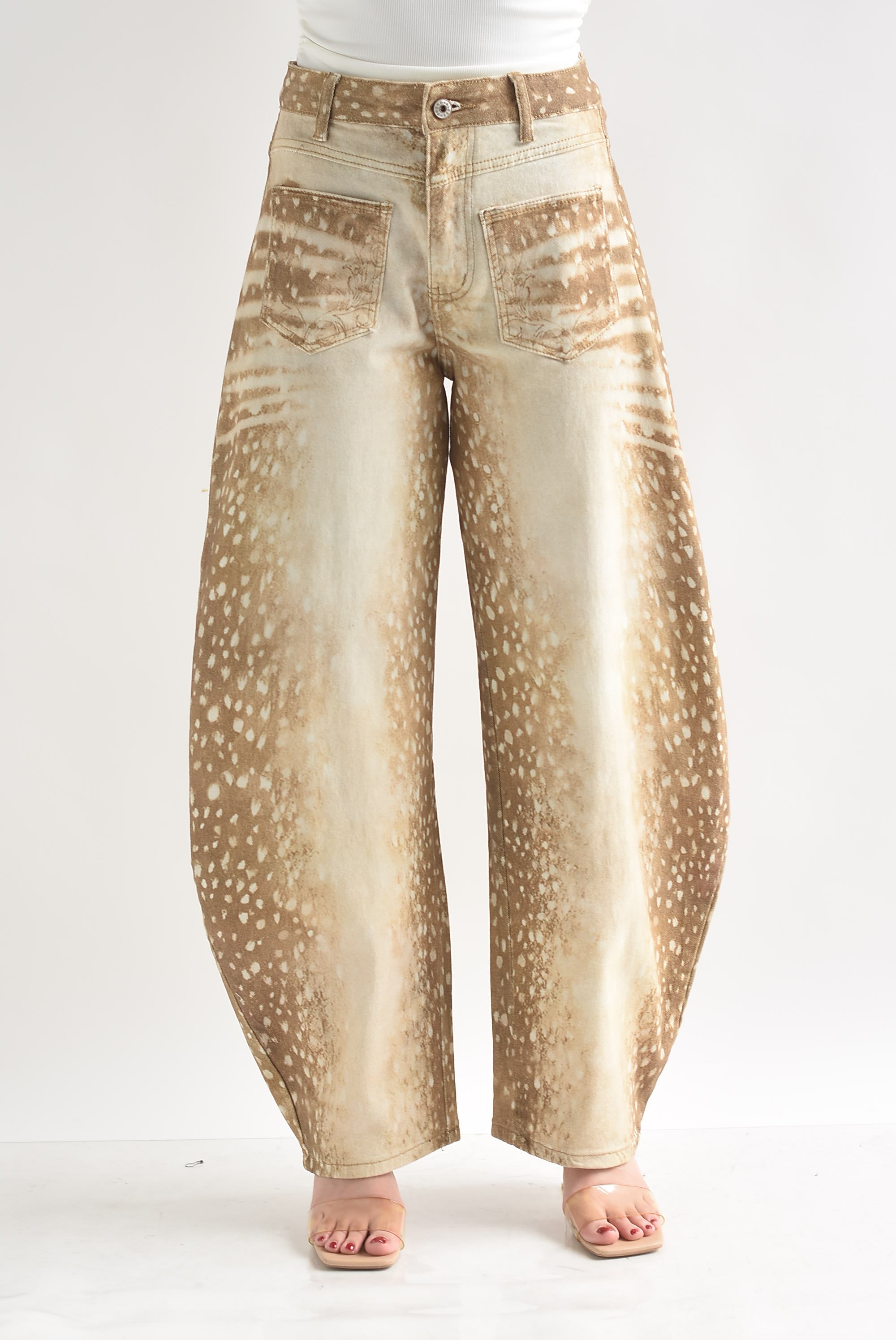 Jeans barrel Bambi acidwash