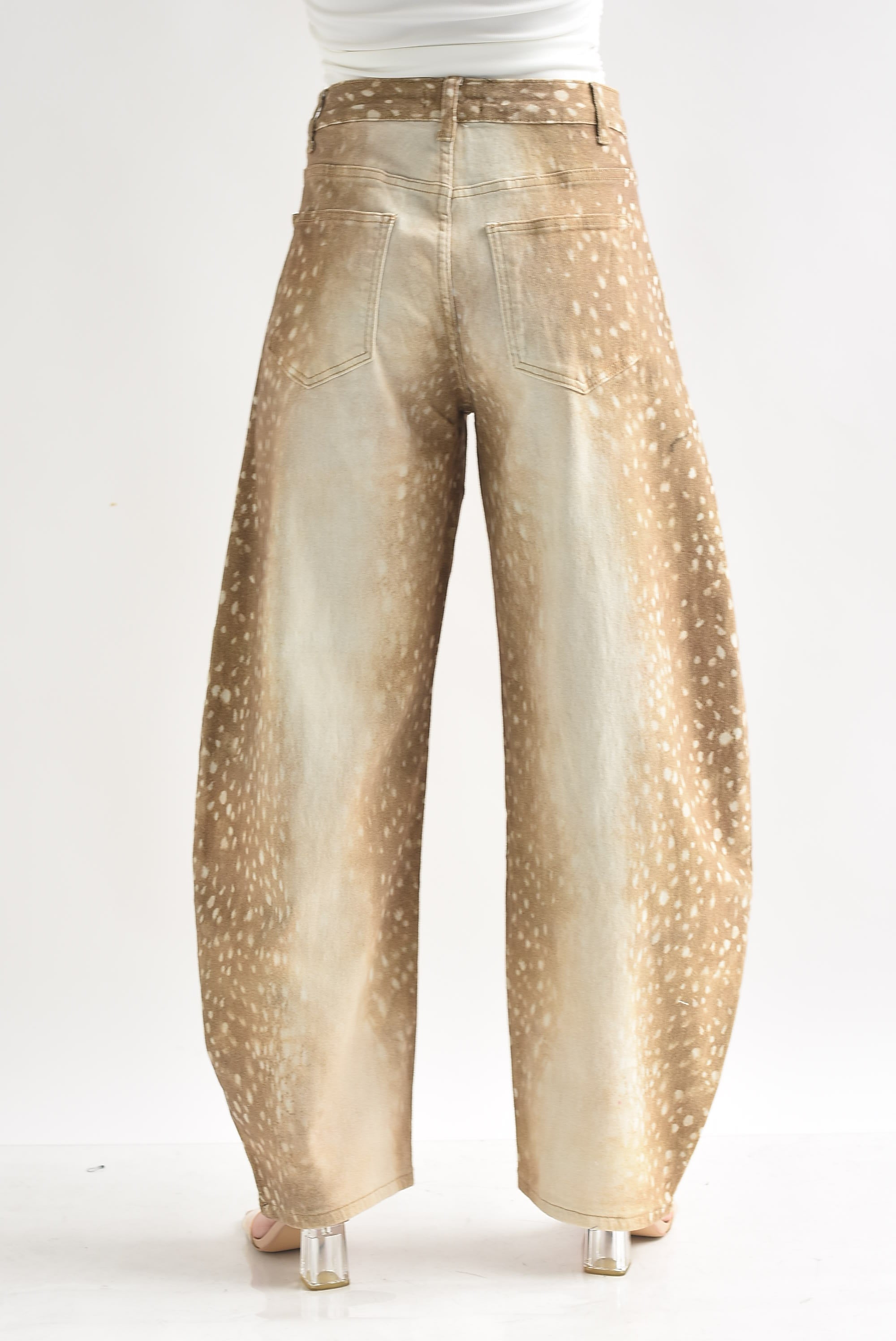 Jeans barrel Bambi acidwash