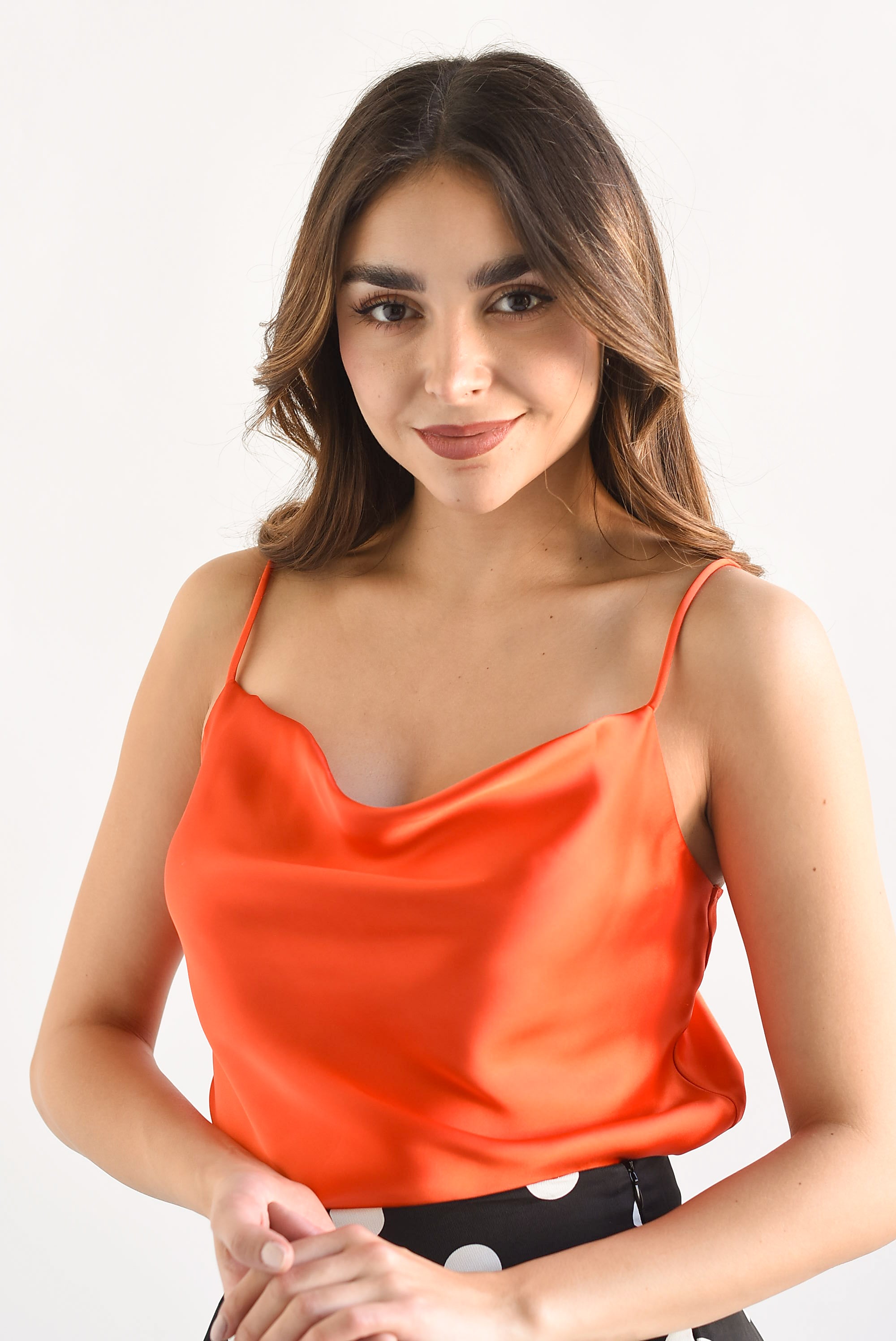 Top lencero tirante ajustable Rojo Tomate