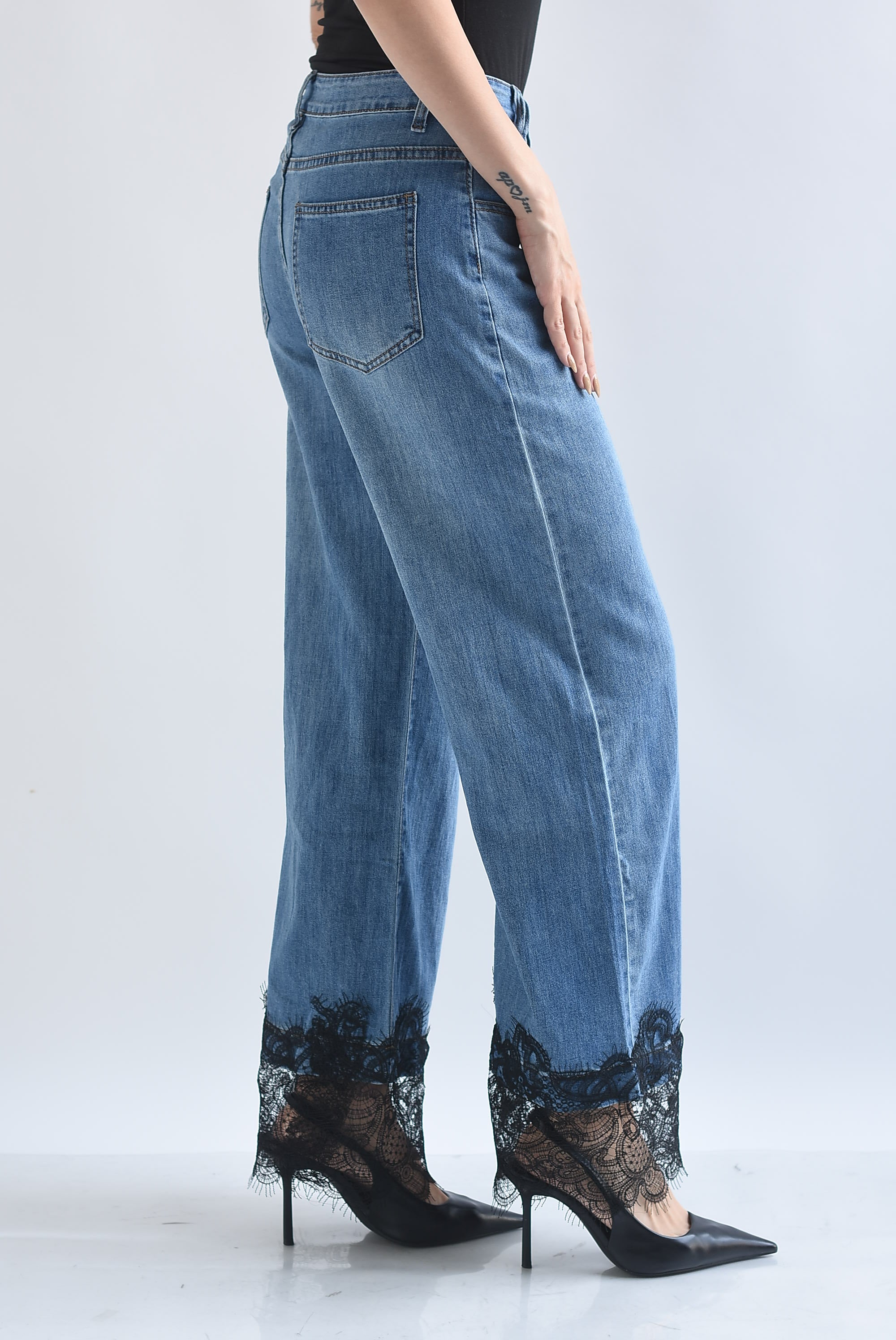 Jeans tobillo encaje