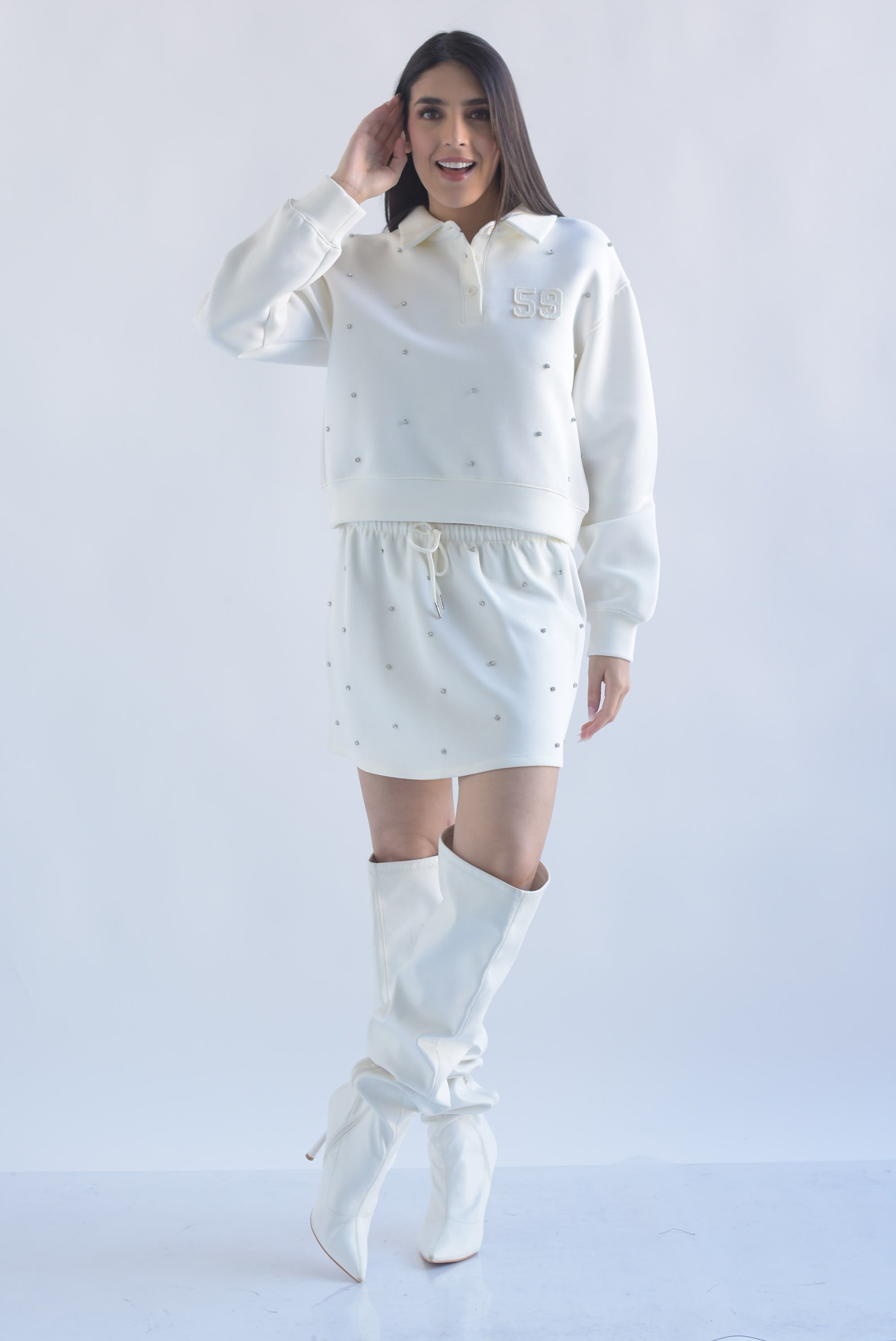 Set Falda y Sudadera 59 brillos