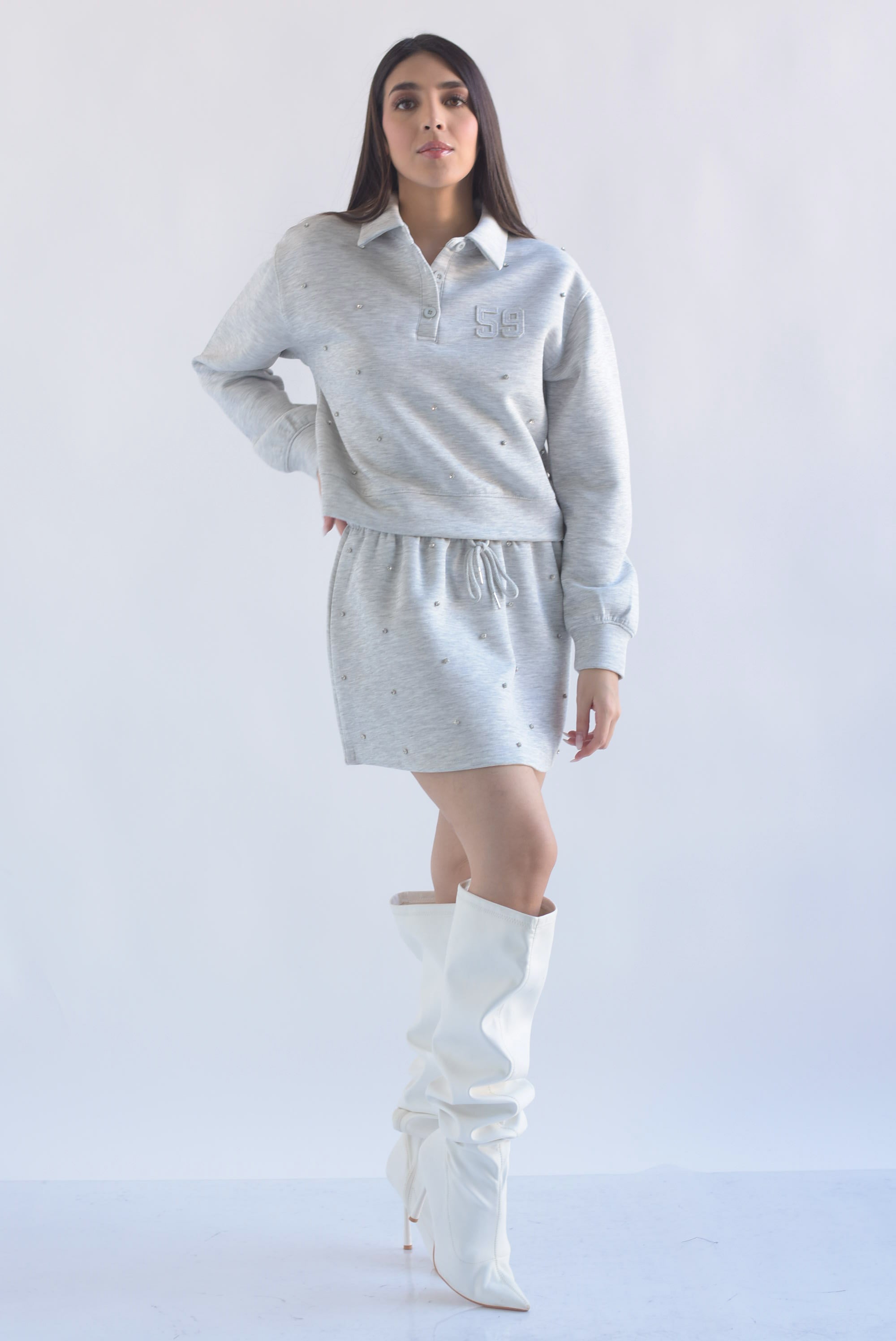 Set Falda y Sudadera 59 brillos