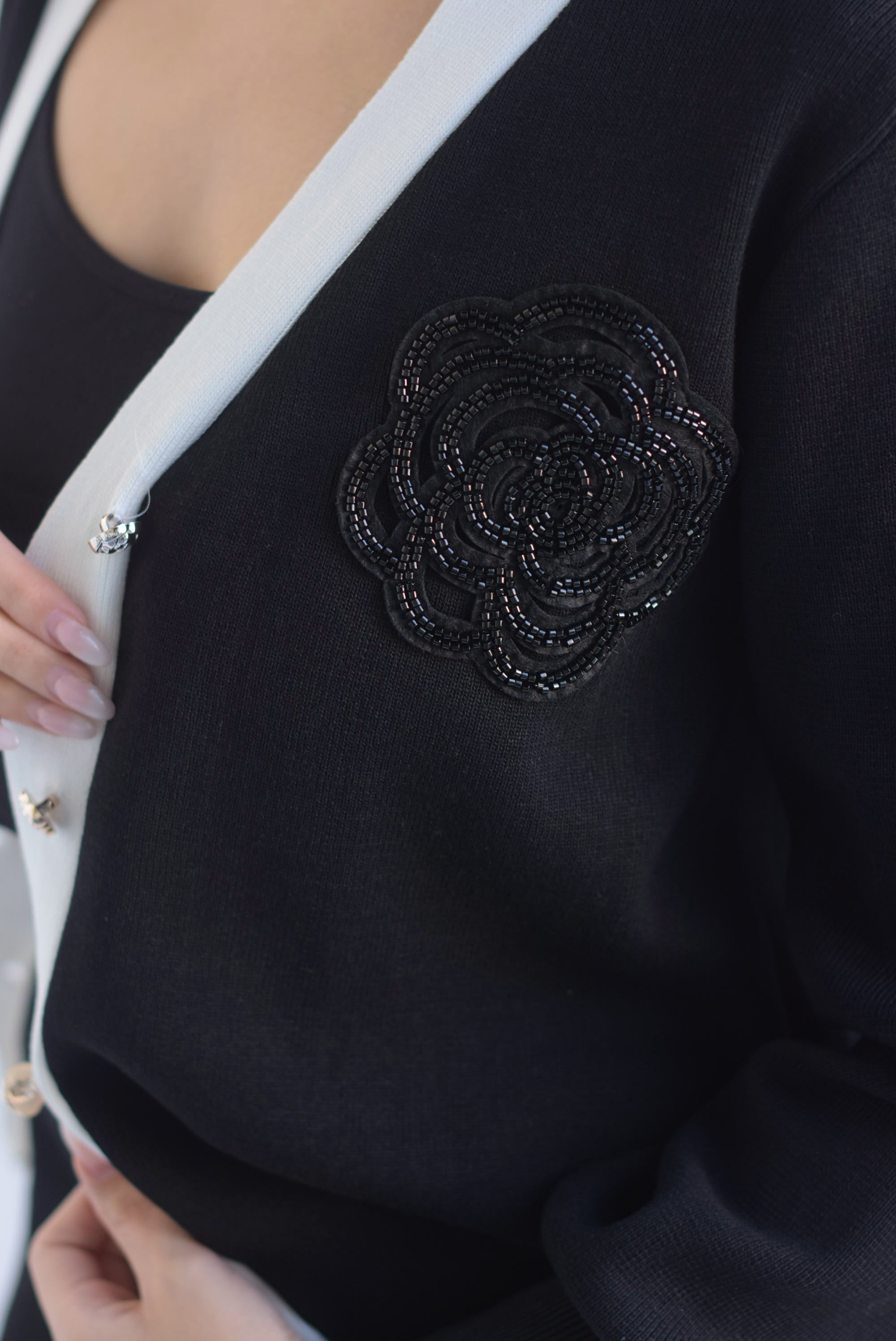 Set Pantalón track y Cárdigan Camelia punto