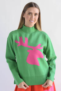 Fashion Styled Sweater reno Verde