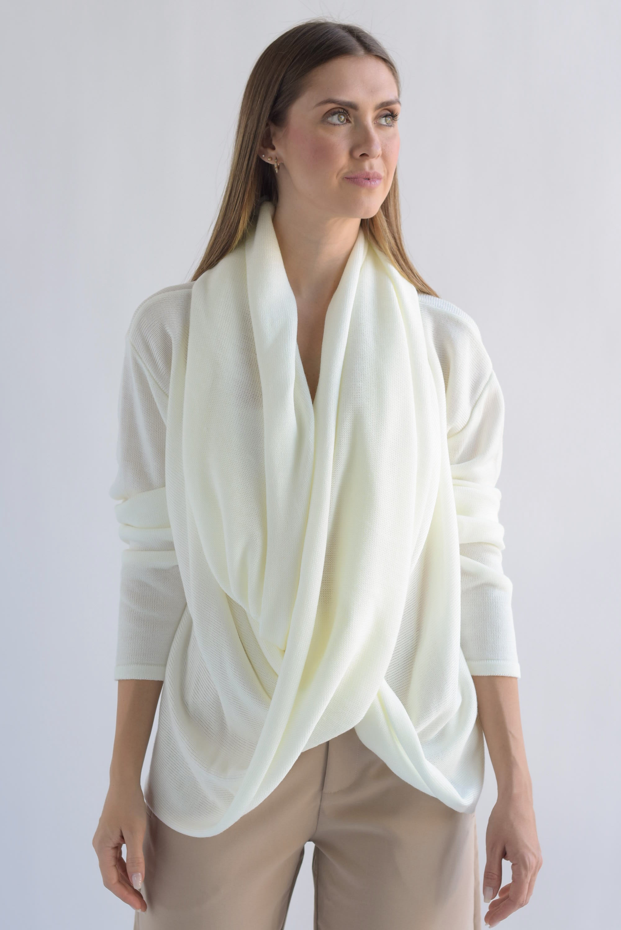 Sweater multiformas Ivory