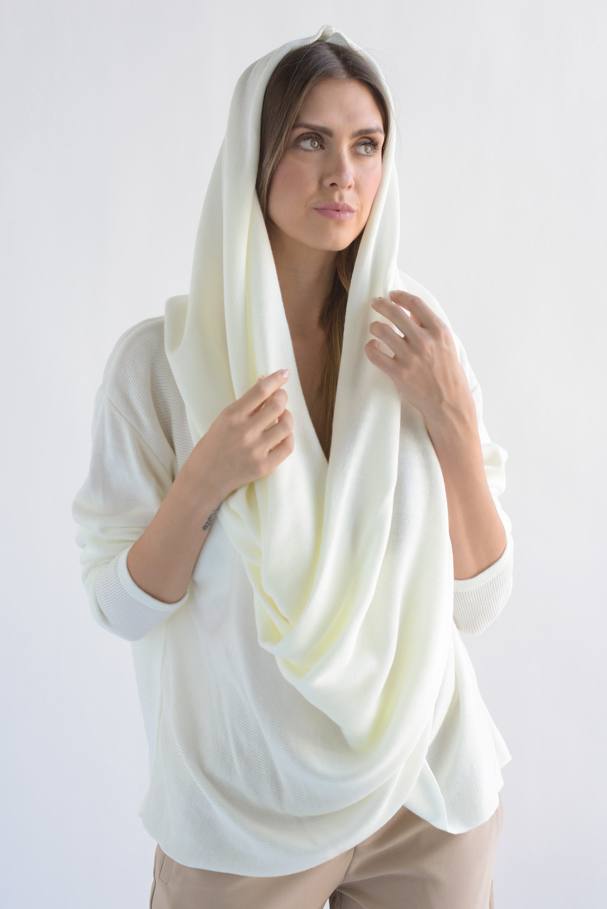 Sweater multiformas Ivory