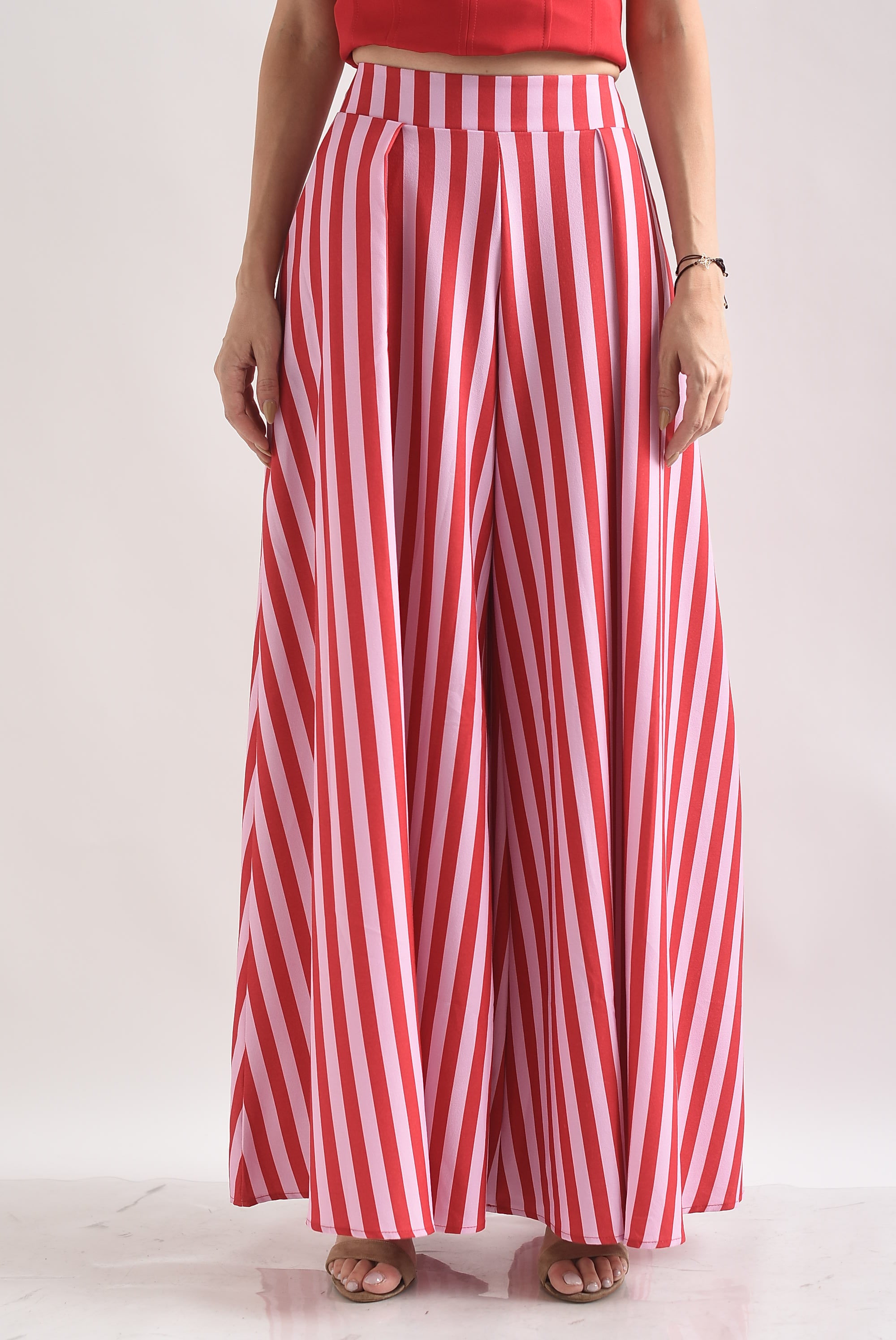 Pantalón de vestir pata de elefante rayas