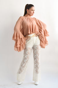 Fashion Styled Pantalón encaje Ivory