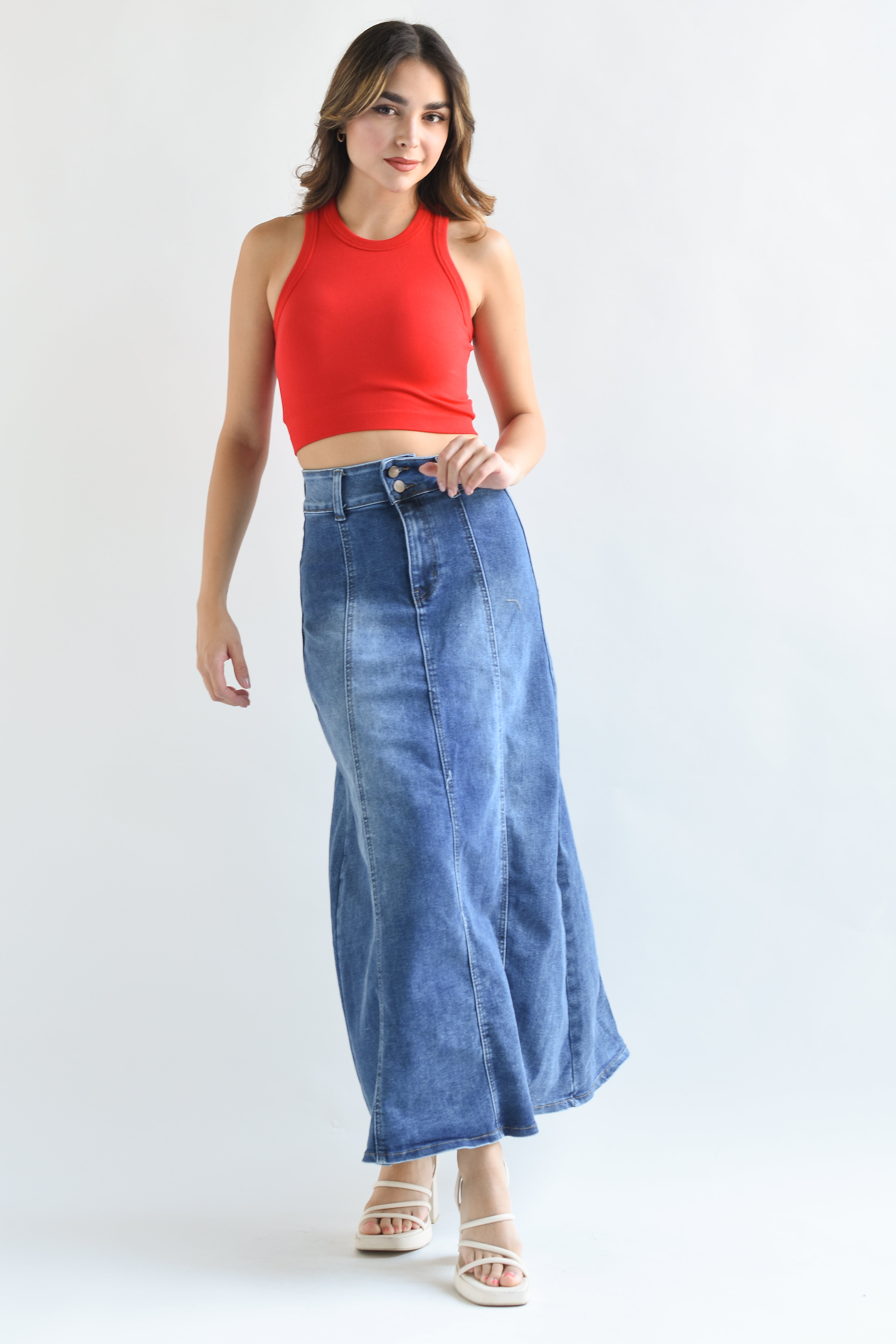 Falda Denim corte A