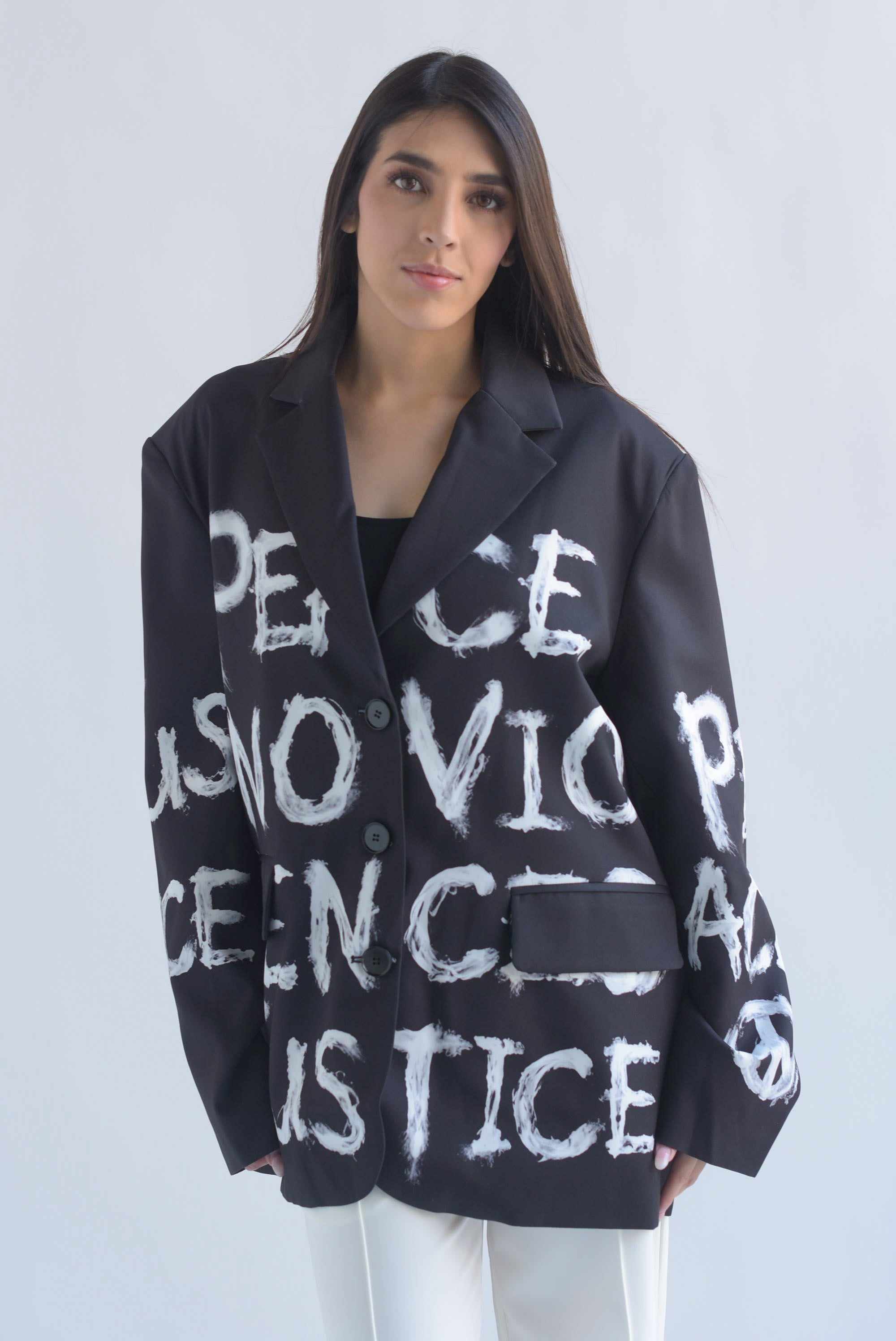 Blazer letras PEACE