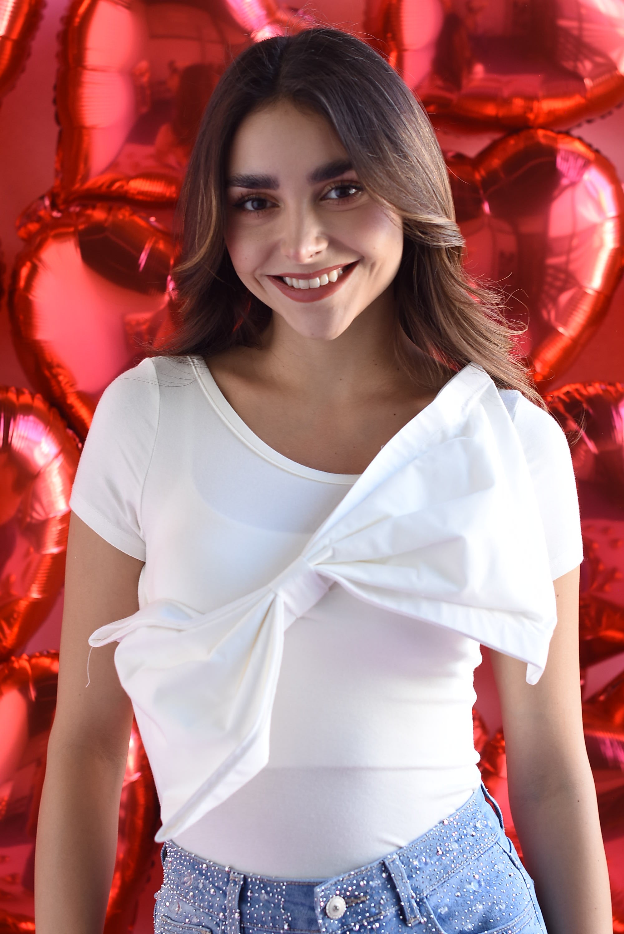 Blusa maxi moño cruzado Blanco