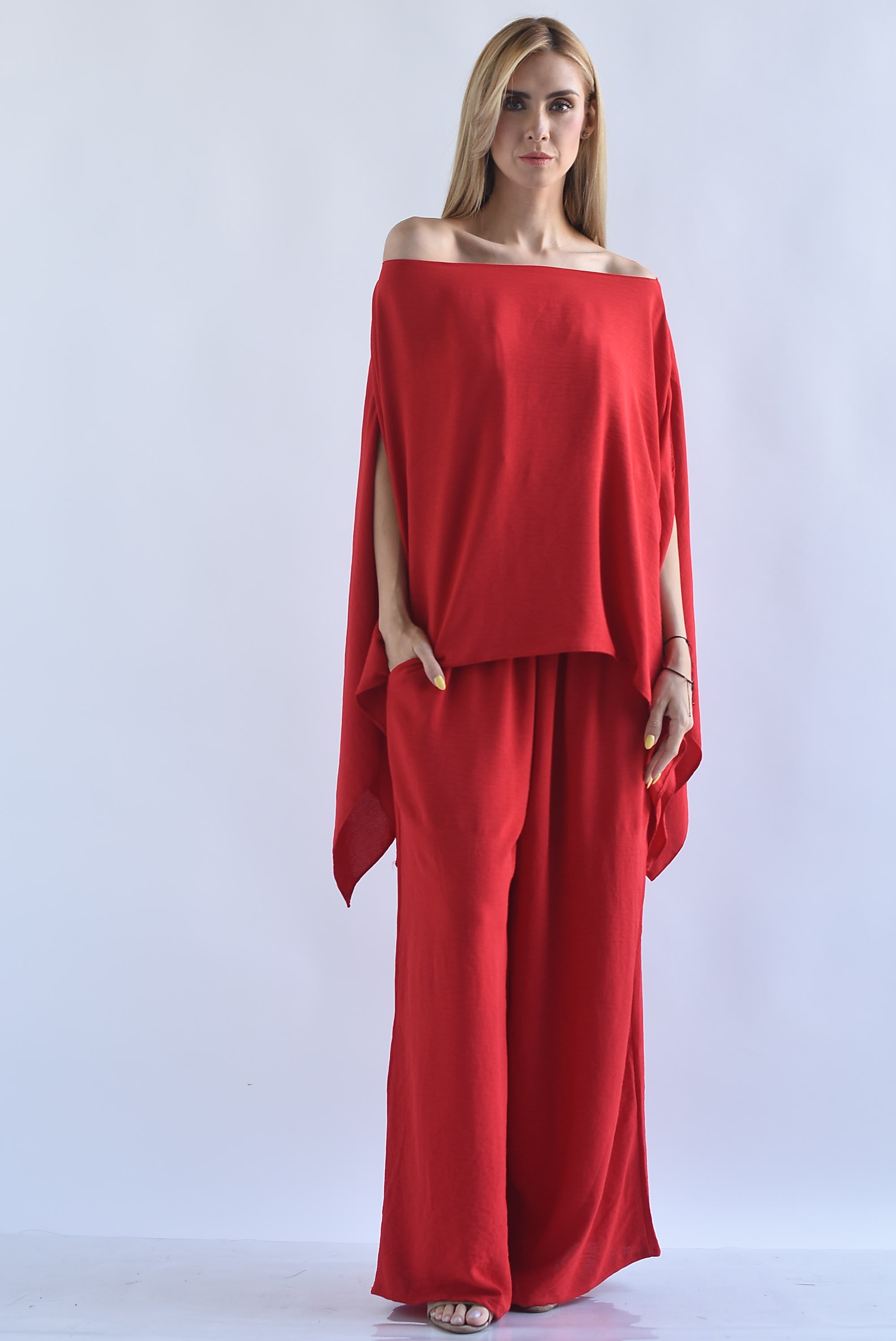 Set Pantalón, Capa poncho y Top