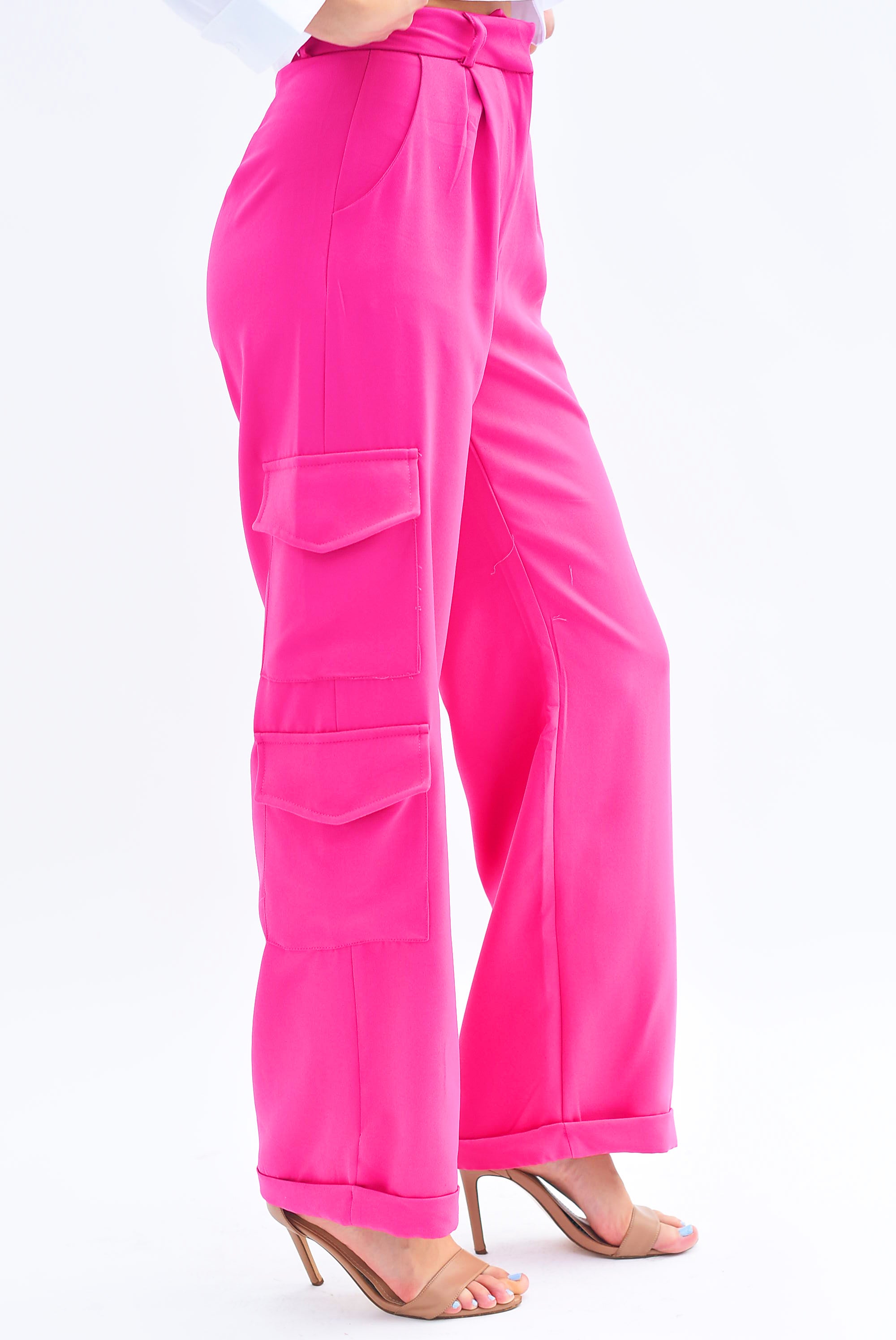 Pantalón de vestir cargo doble bolsa Fiusha