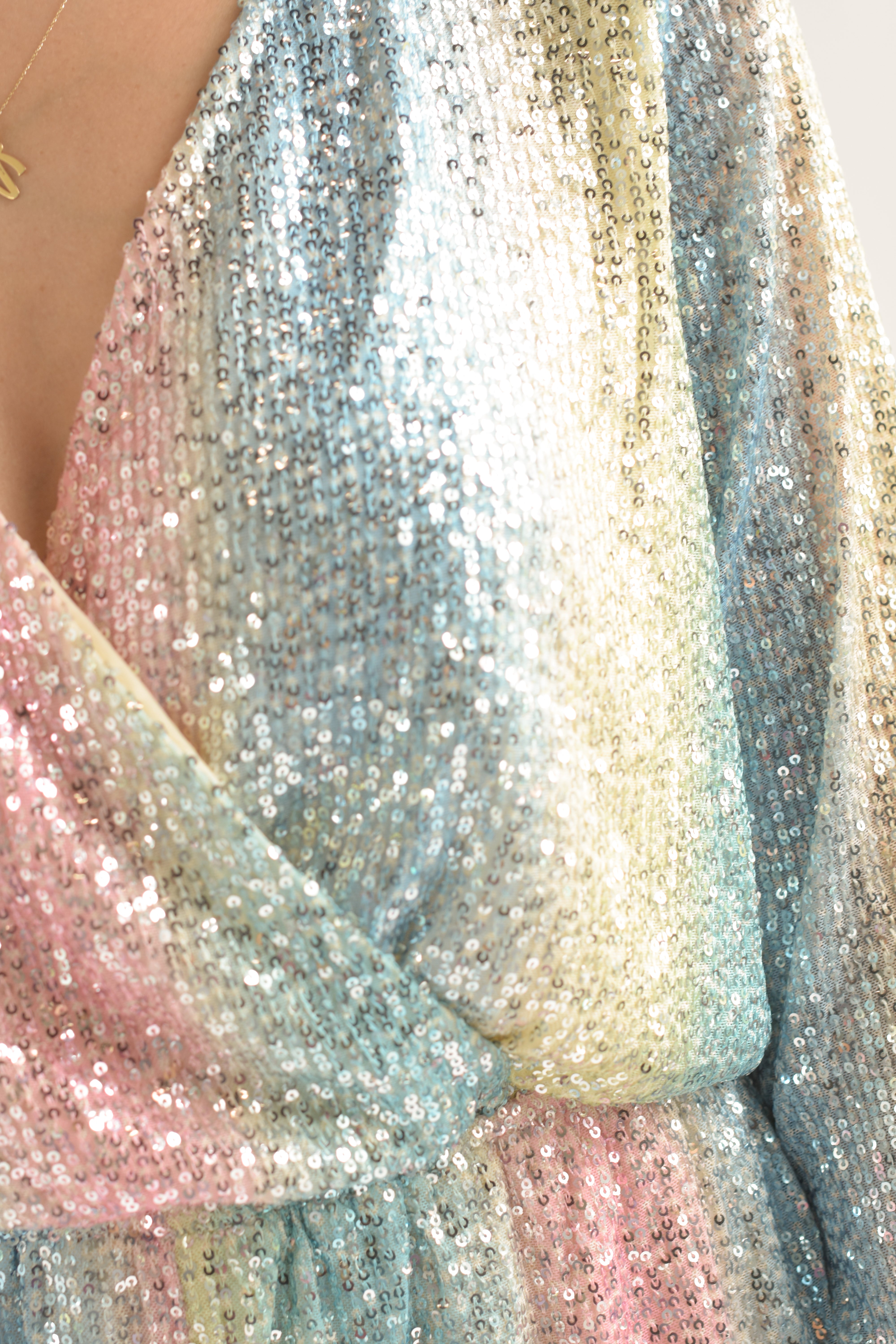 Romper lentejuela Multicolor Pasteles