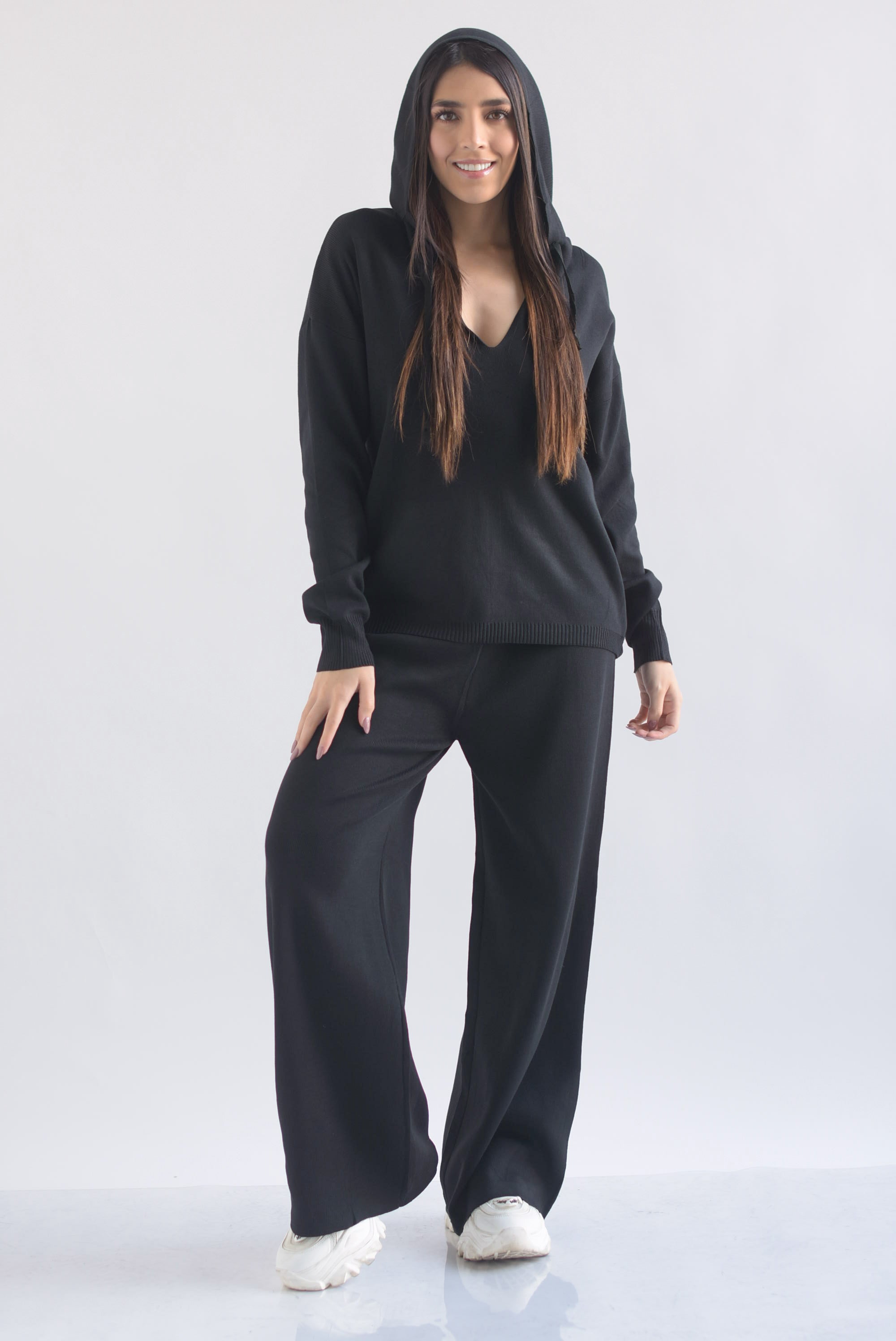 Set Pantalón y Hoodie asimétrica