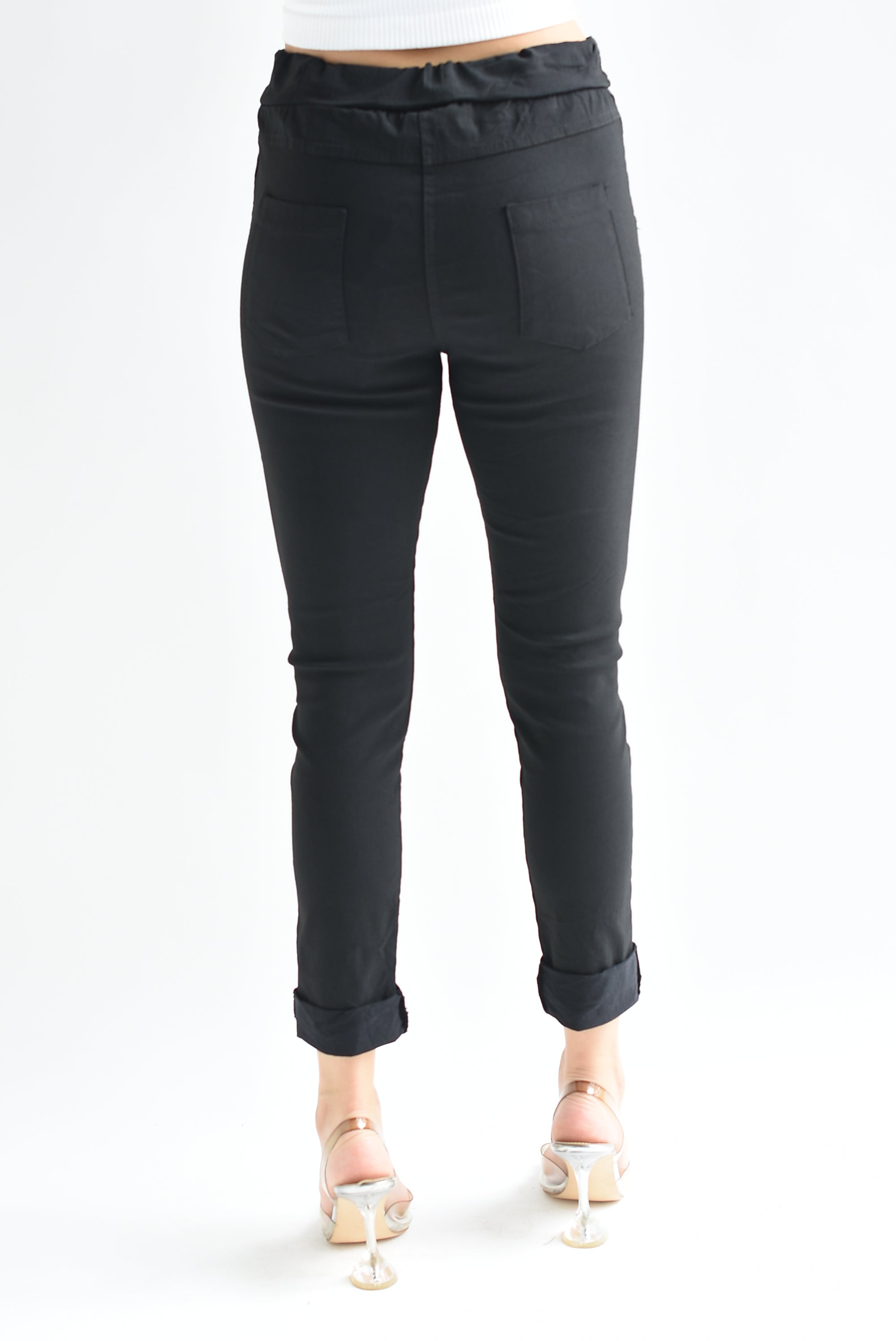 Jogger italiano calaveras Negro