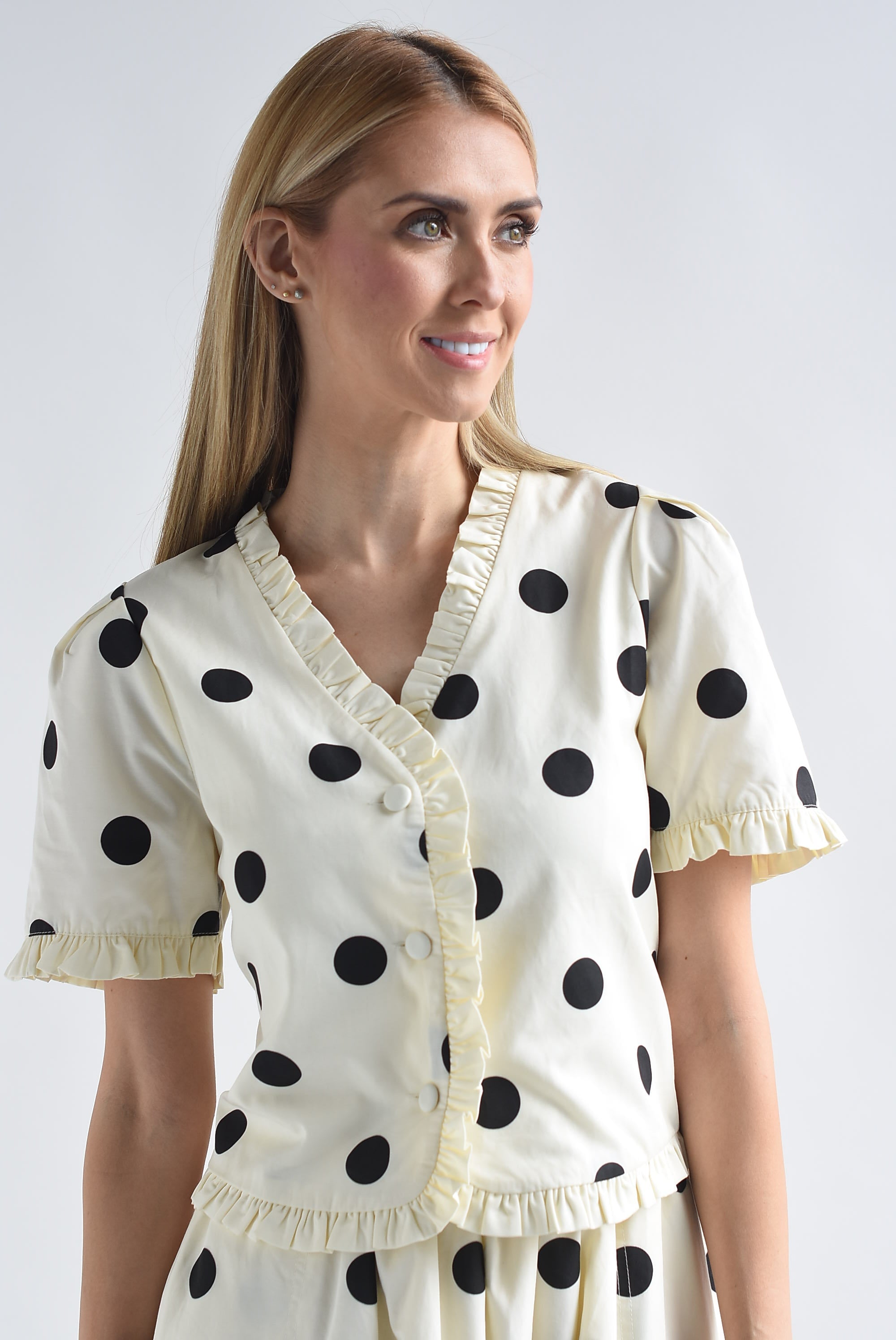 Blusa filo olán polka dots