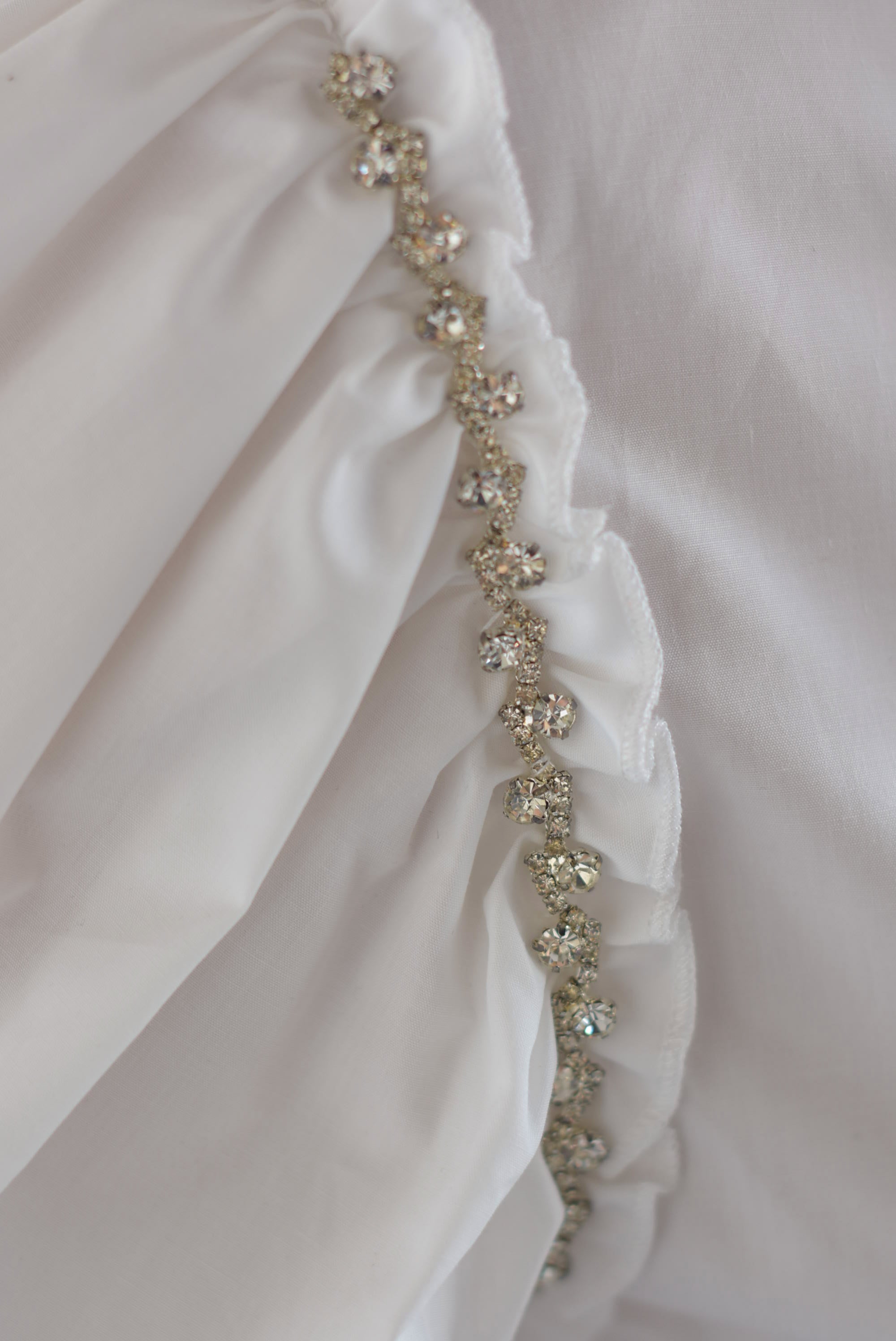 Camisa manga puffy joya Blanca