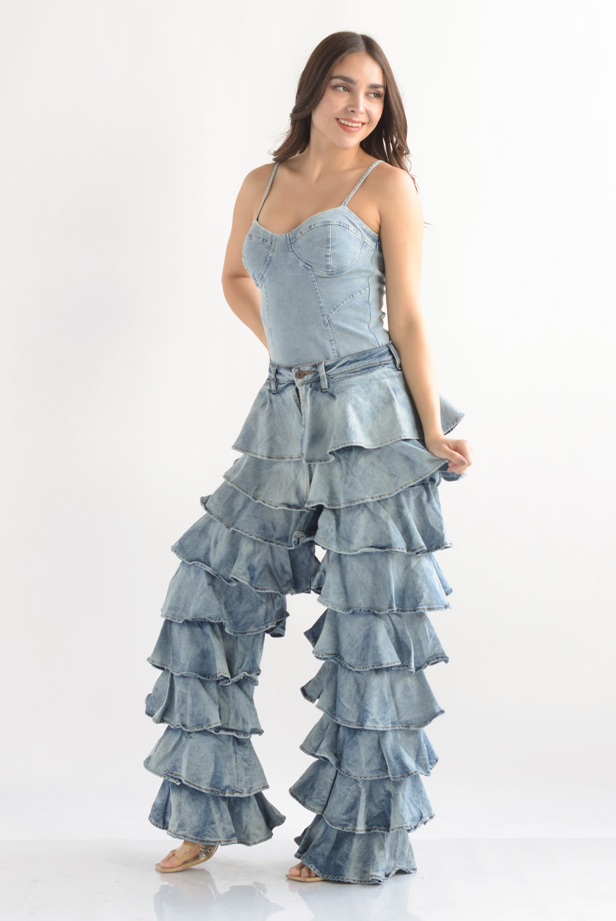 Jeans multi olanes acidwash