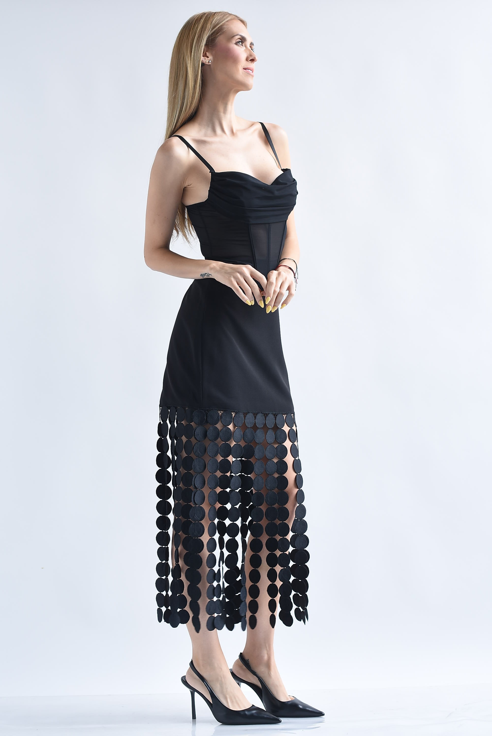 Falda flecos lunares