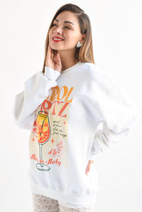 Fashion Styled Sudadera APEROL SPRITZ Blanca