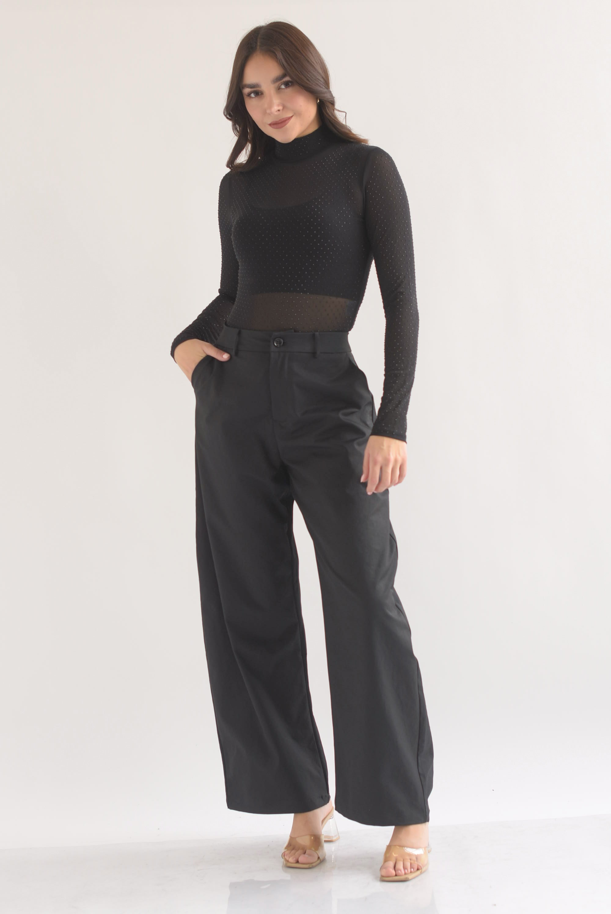 Pantalón barrel bolsillos