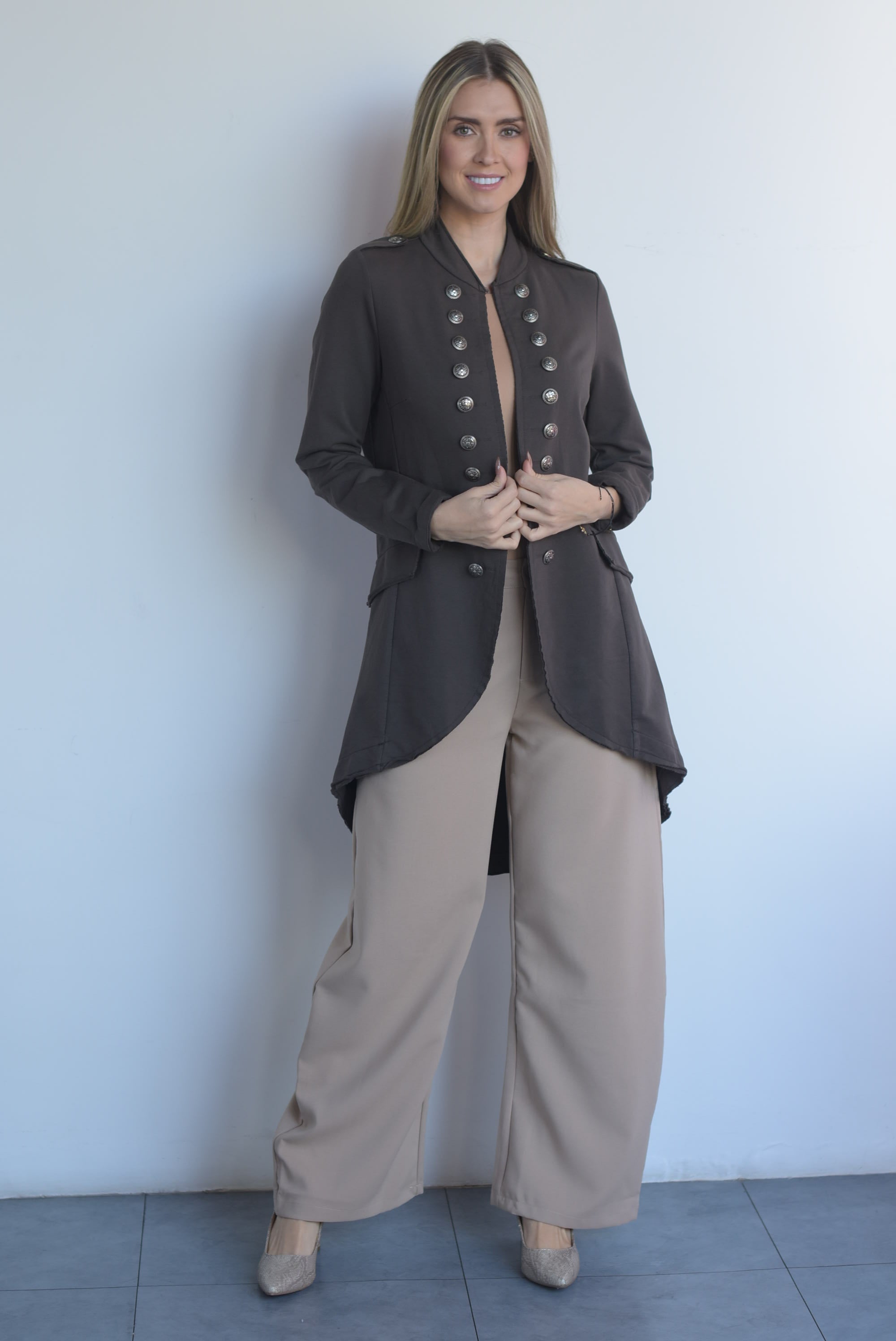 Militar jacket largo