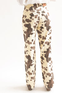 Fashion Styled Jeans Cow Café