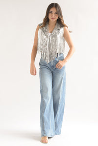Fashion Styled Jeans súper wide costuras Denim Medium
