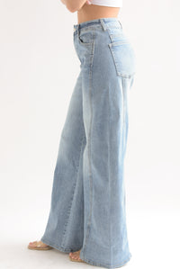 Fashion Styled Jeans súper wide costuras Denim Medium