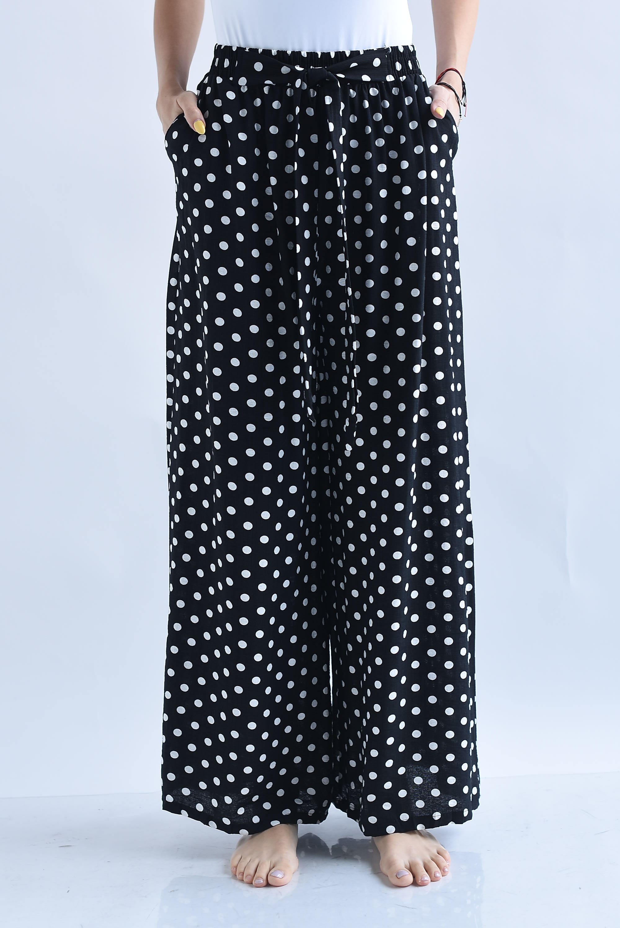 Pantalón cinta polka dots