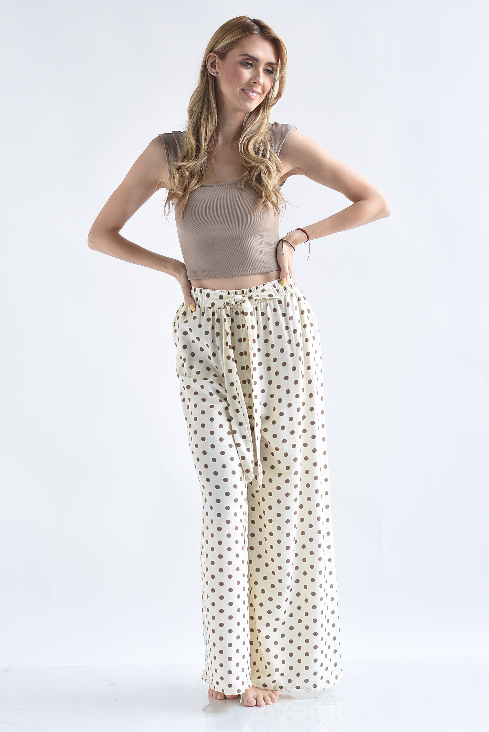 Pantalón cinta polka dots