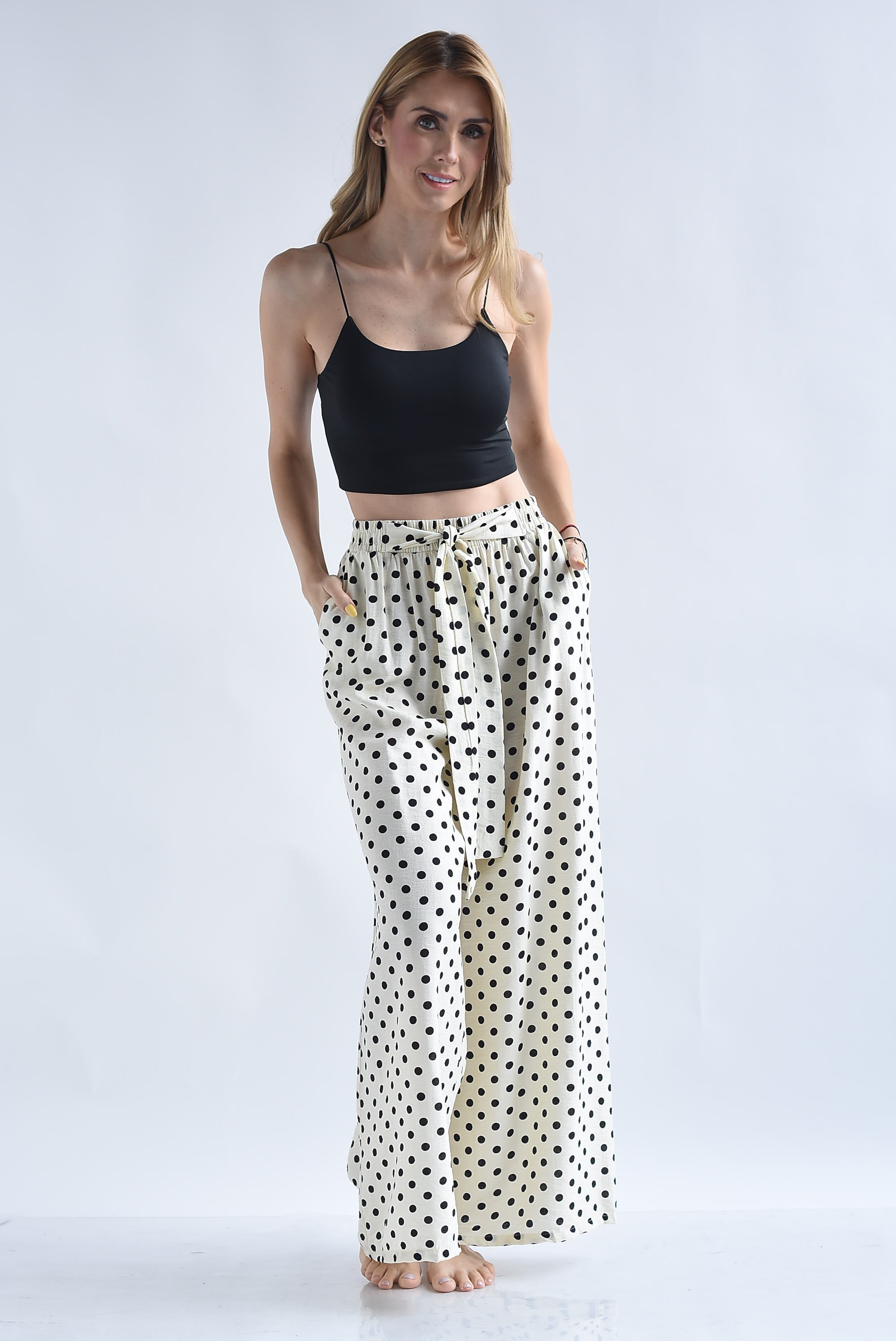 Pantalón cinta polka dots