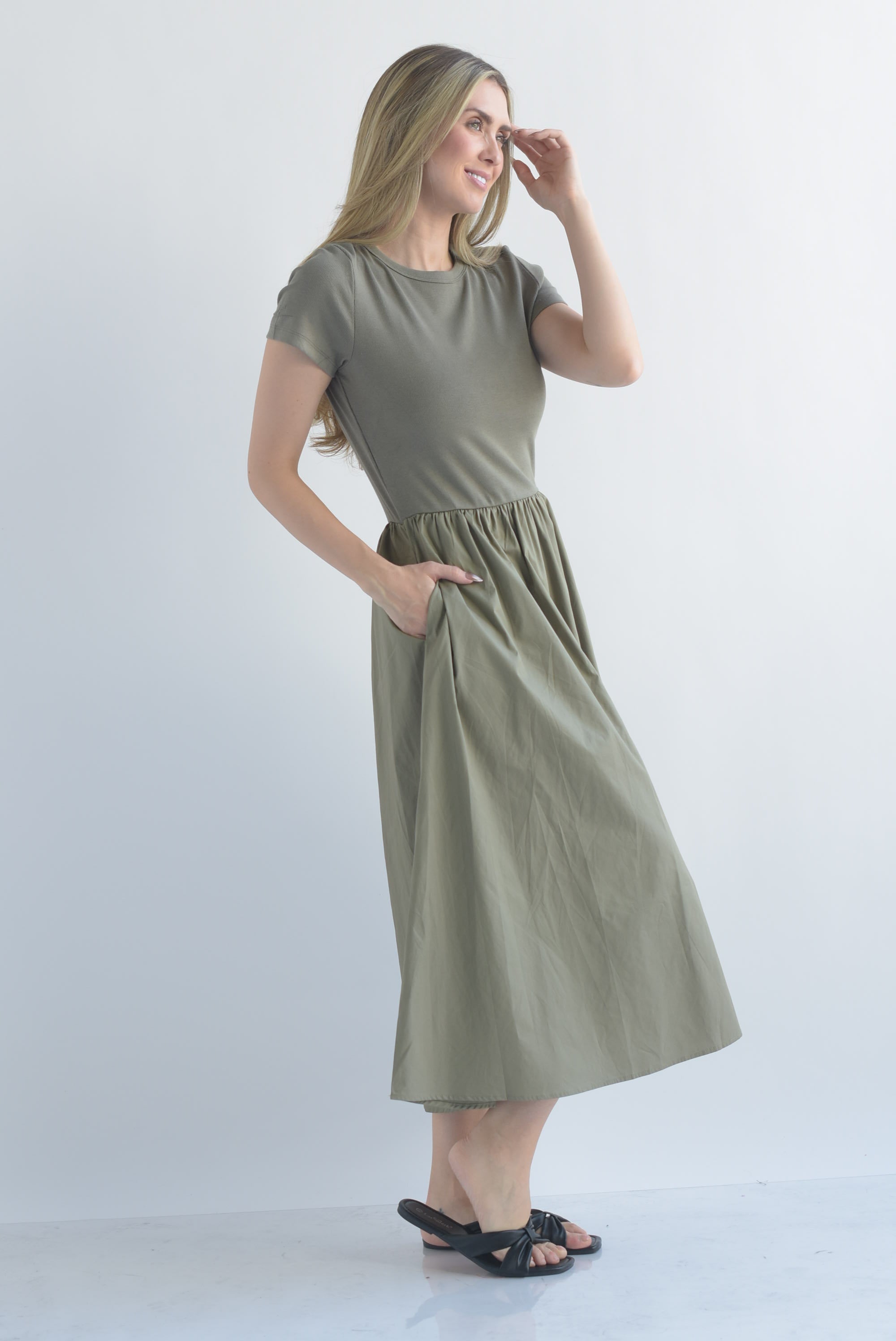 Vestido top canalé