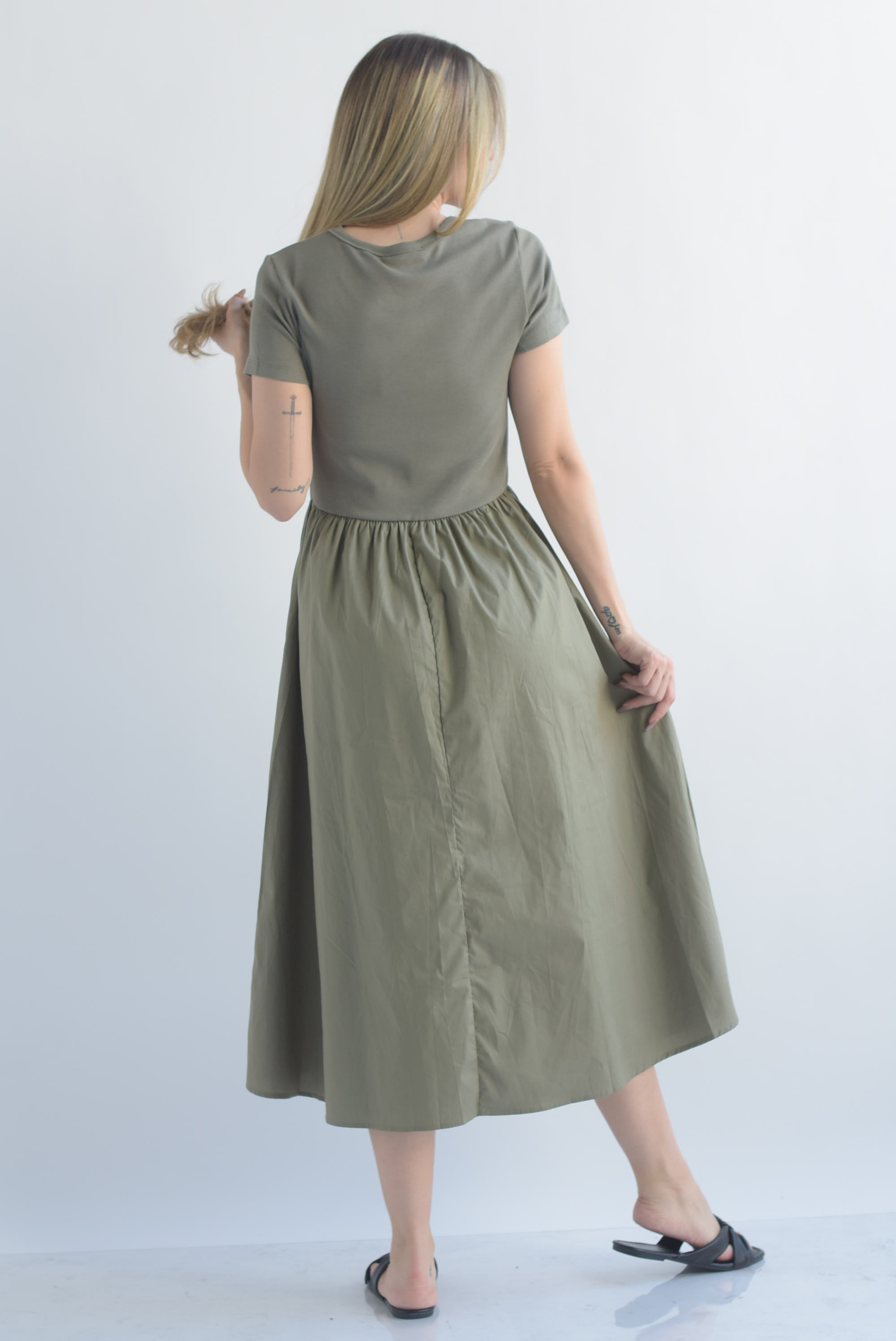 Vestido top canalé