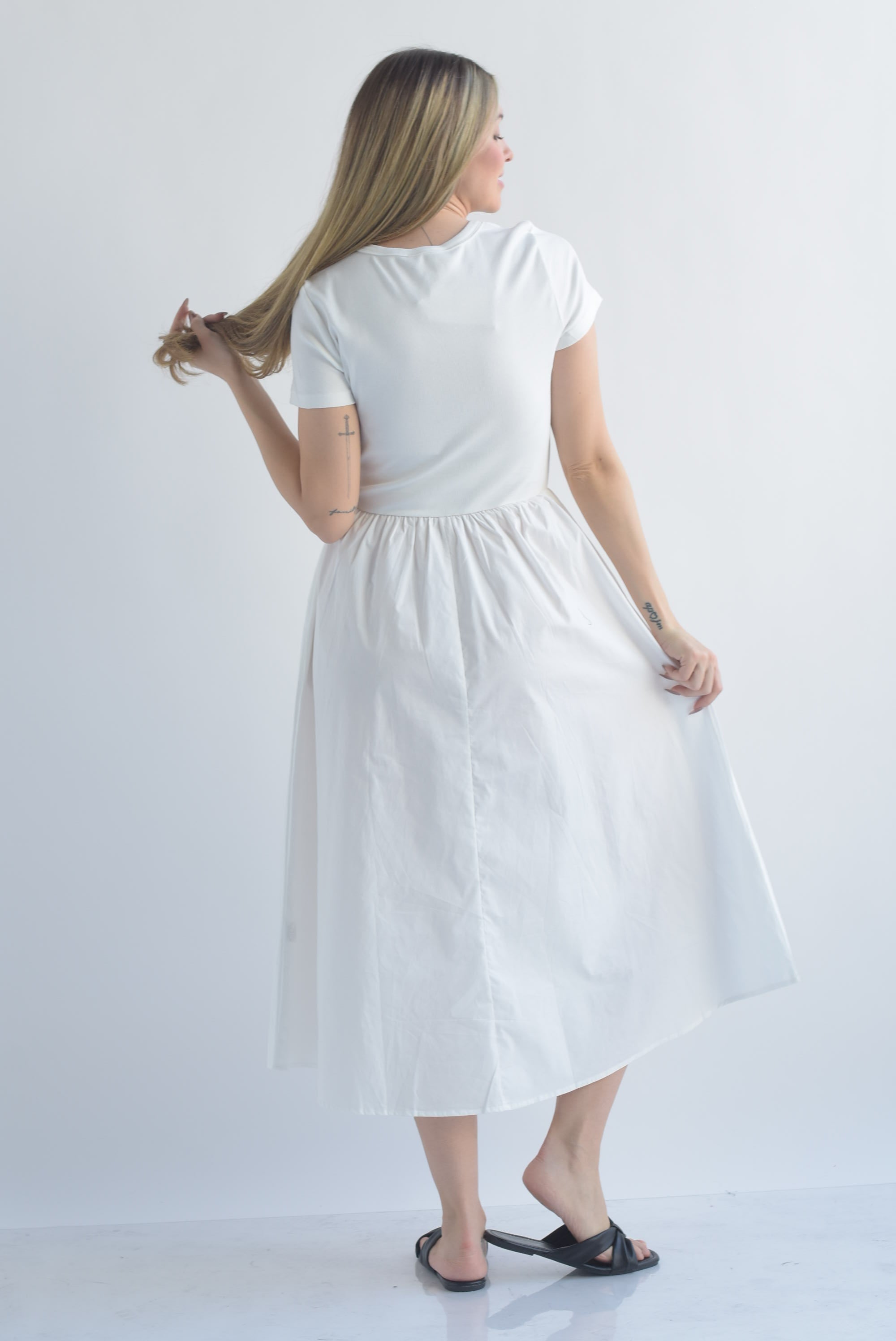 Vestido top canalé
