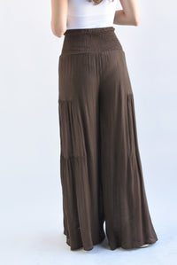 Fashion Styled Pantalón boho cinta Espresso