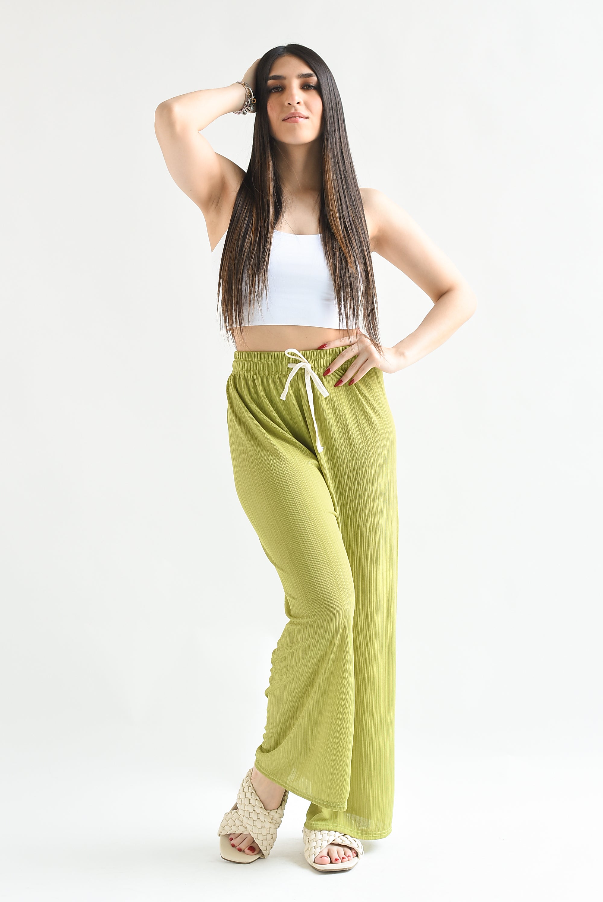 Pantalón textura Lime