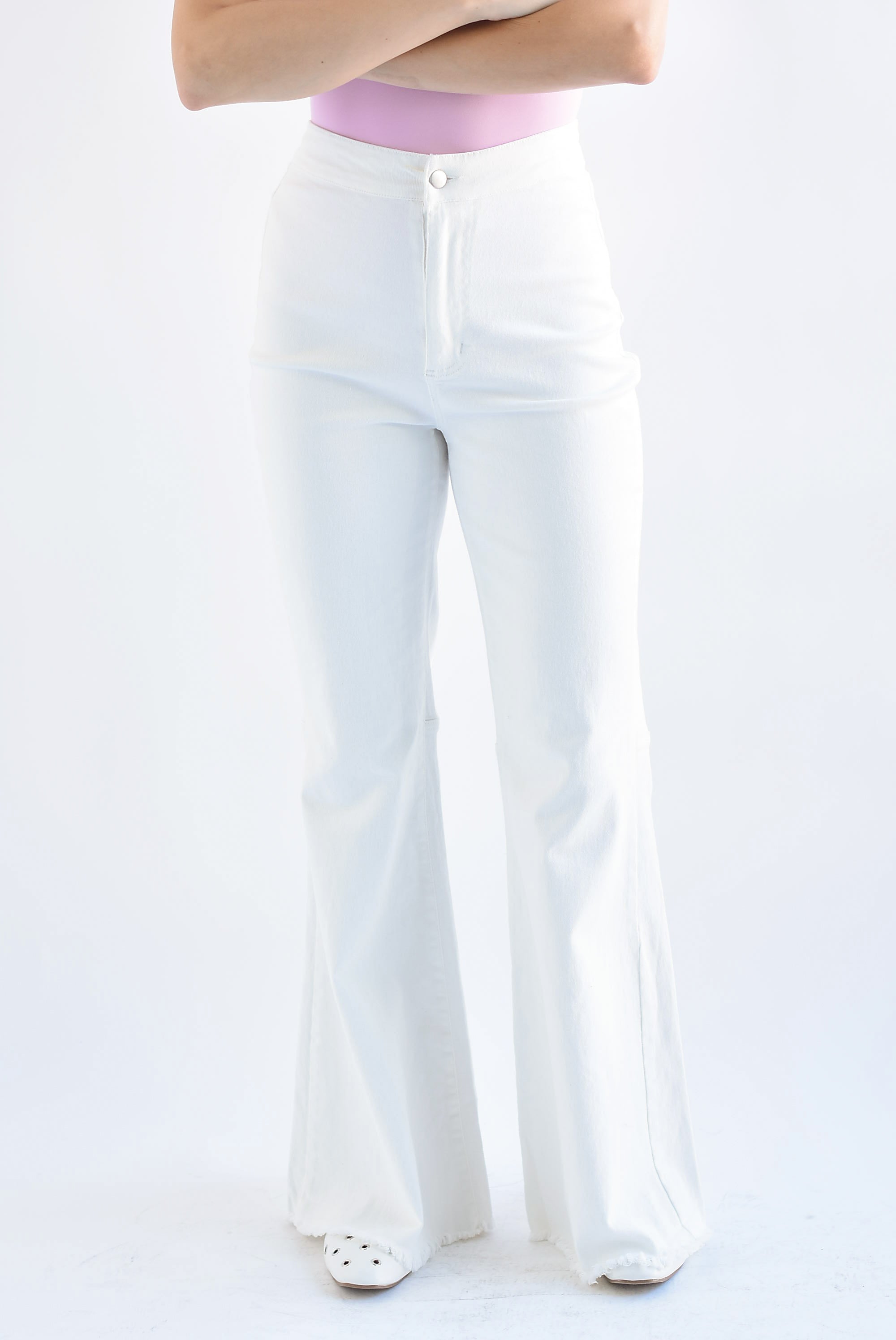 Jeans campana Denim Blanco