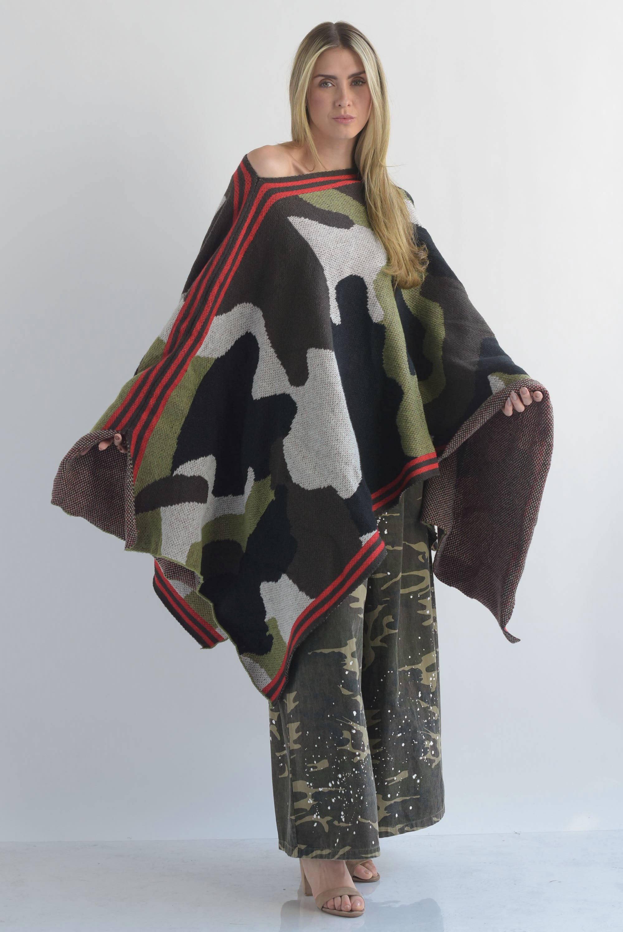 Poncho punto track Camuflaje