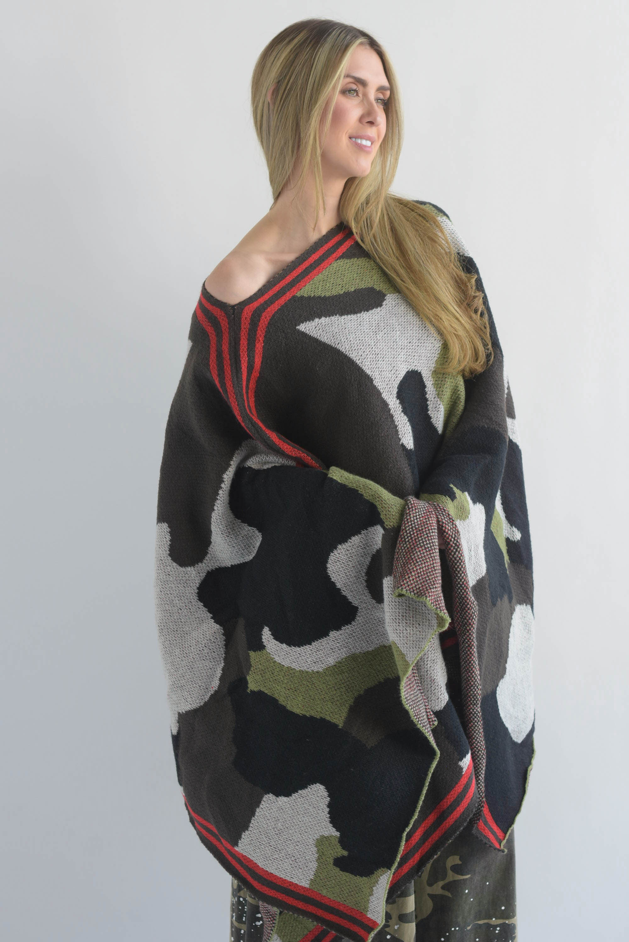 Poncho punto track Camuflaje