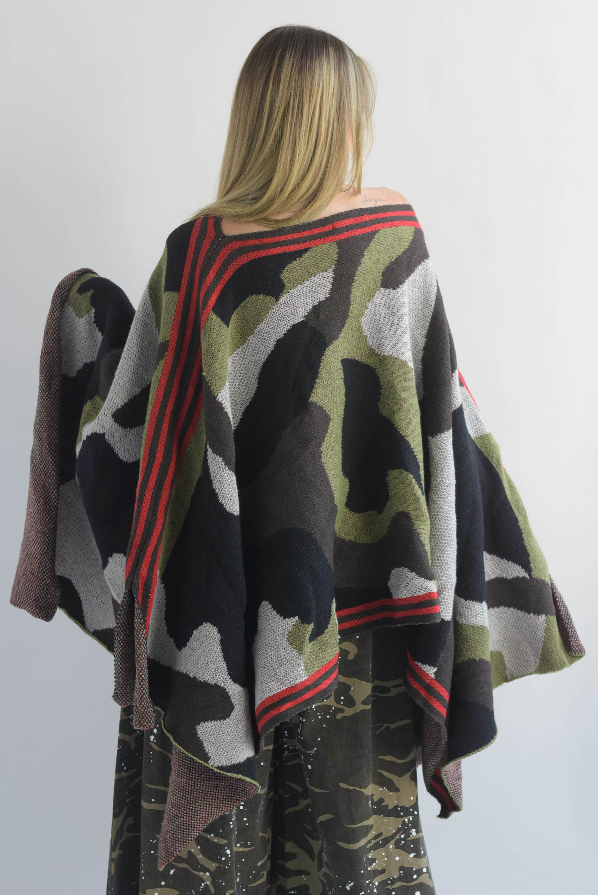 Poncho punto track Camuflaje