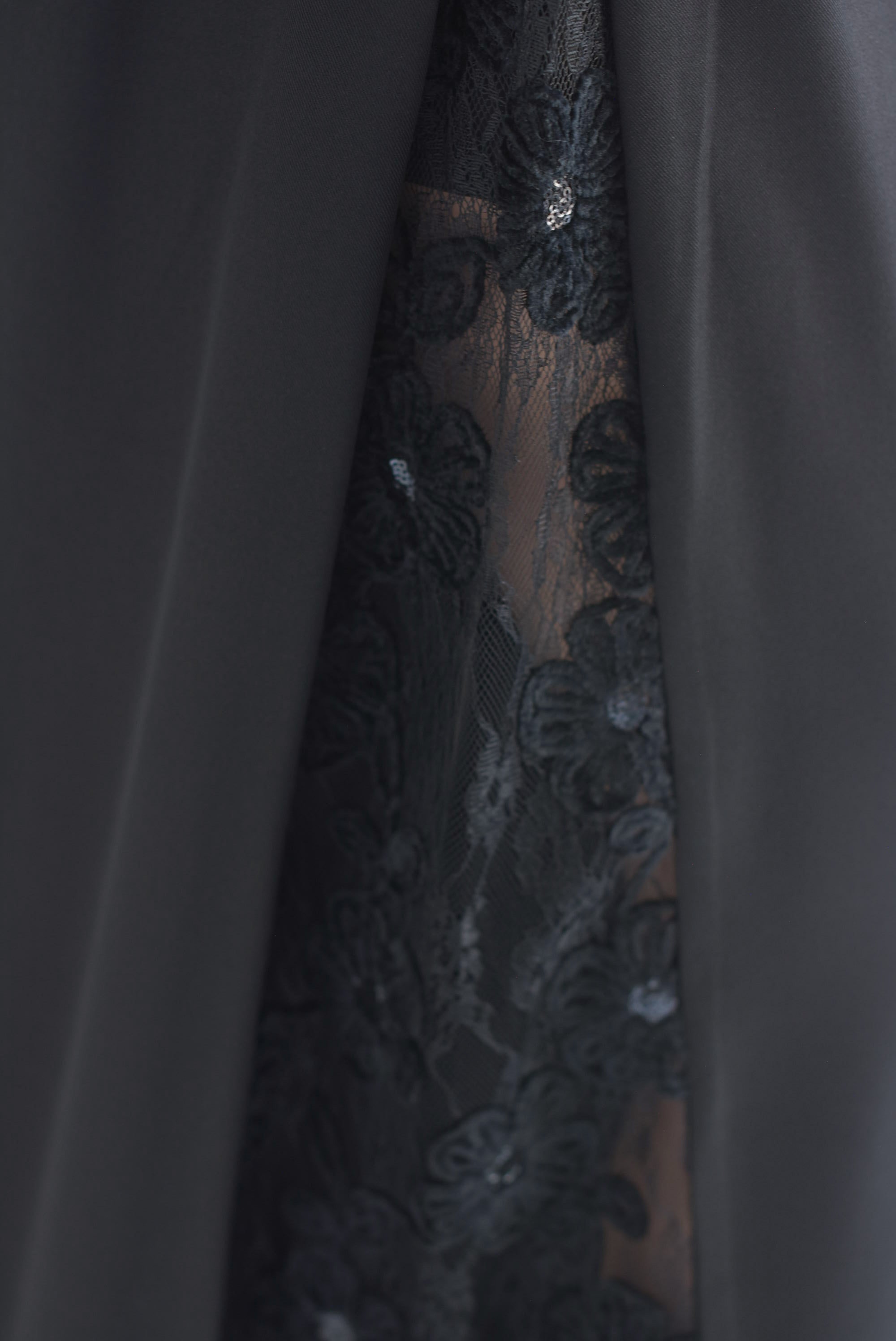 Pantalón súper wide pinza encaje