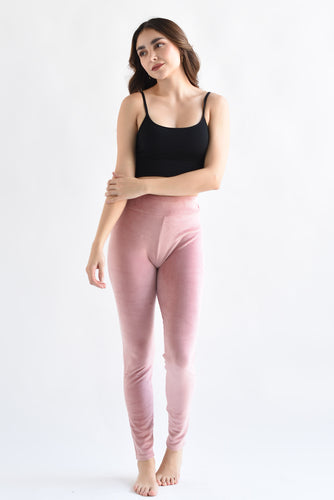Leggings terciopelo Rosa