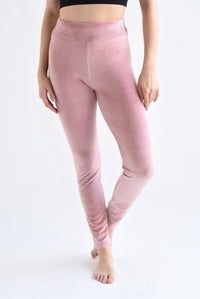 Fashion Styled Leggings terciopelo Rosa