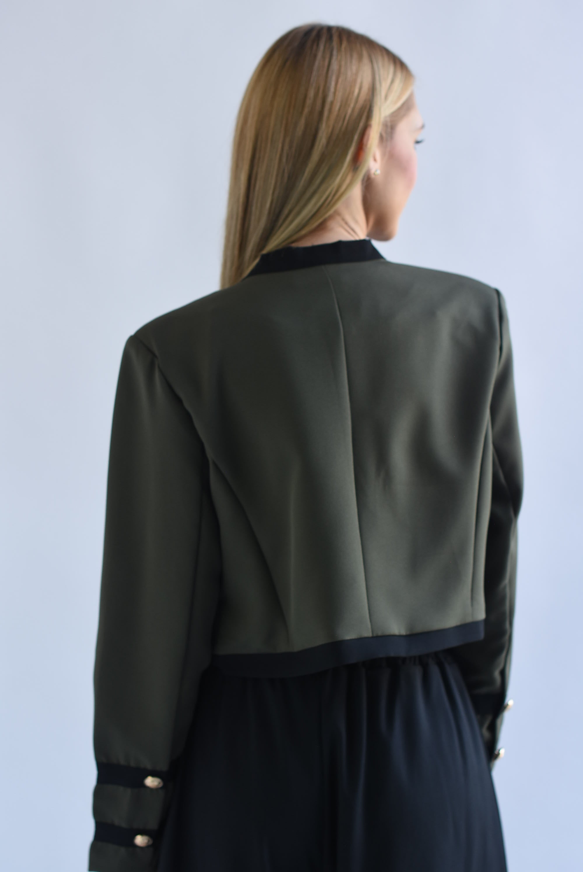 Blazer militar filo negro