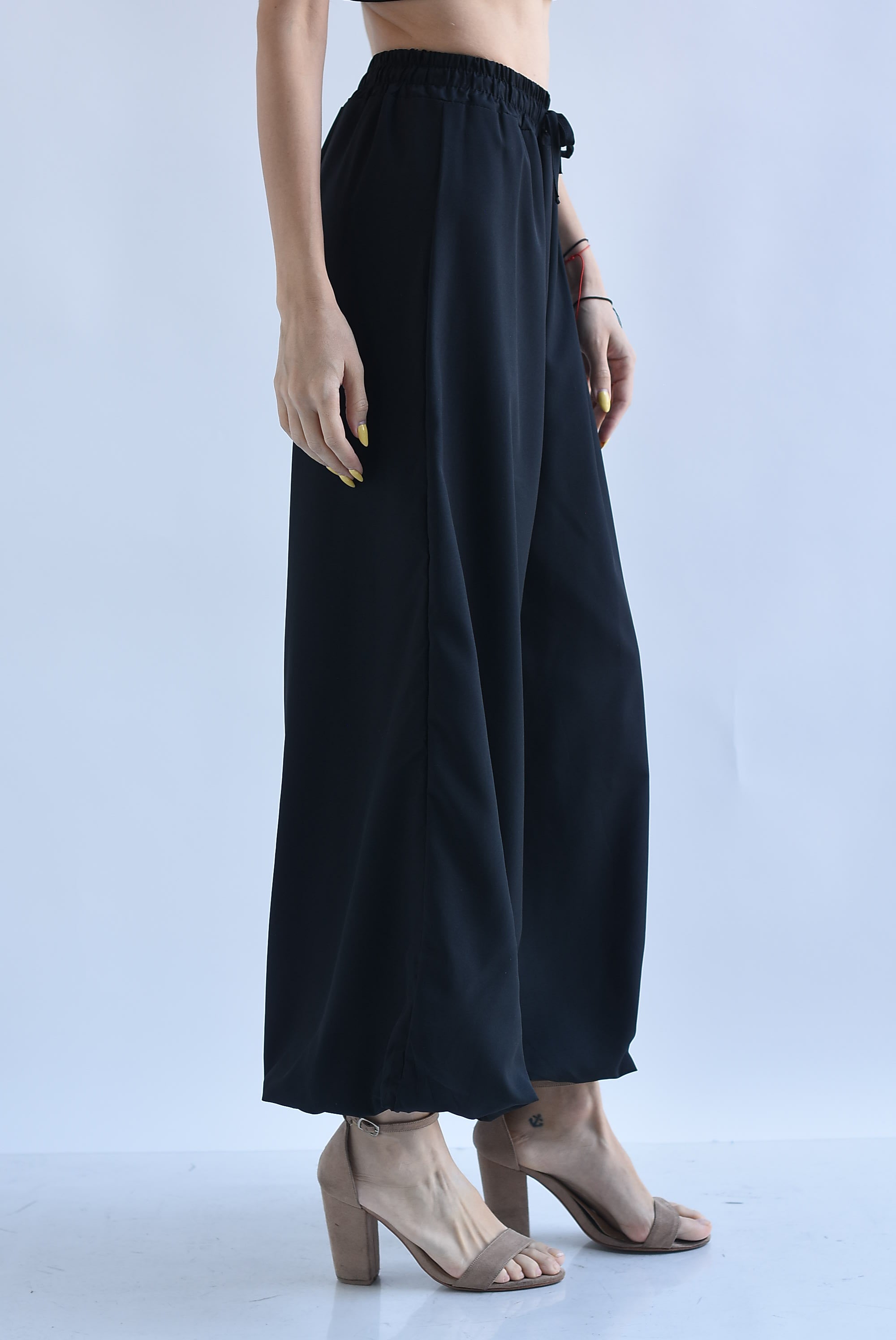 Pantalón wide globo jareta