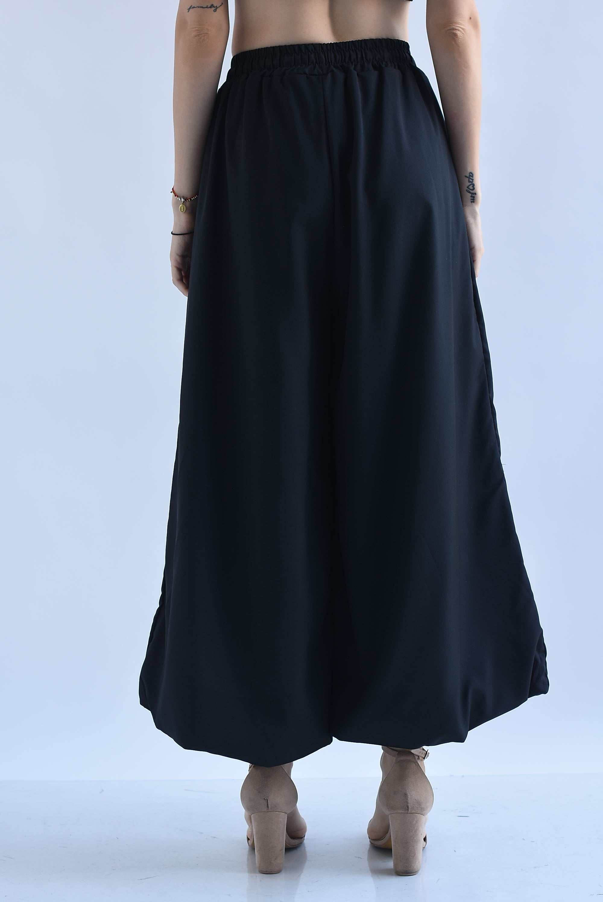 Pantalón wide globo jareta