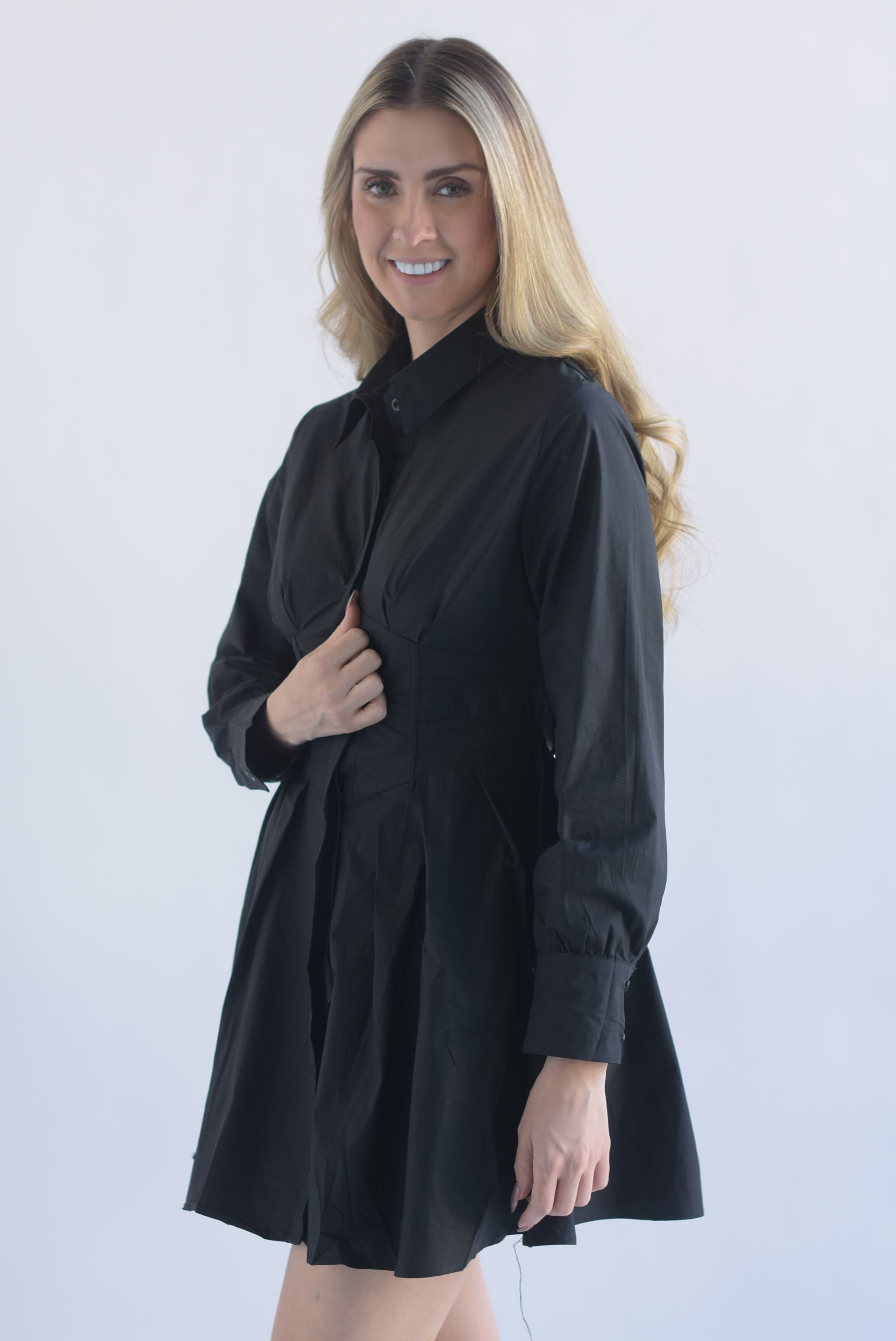 Vestido camisero fajilla